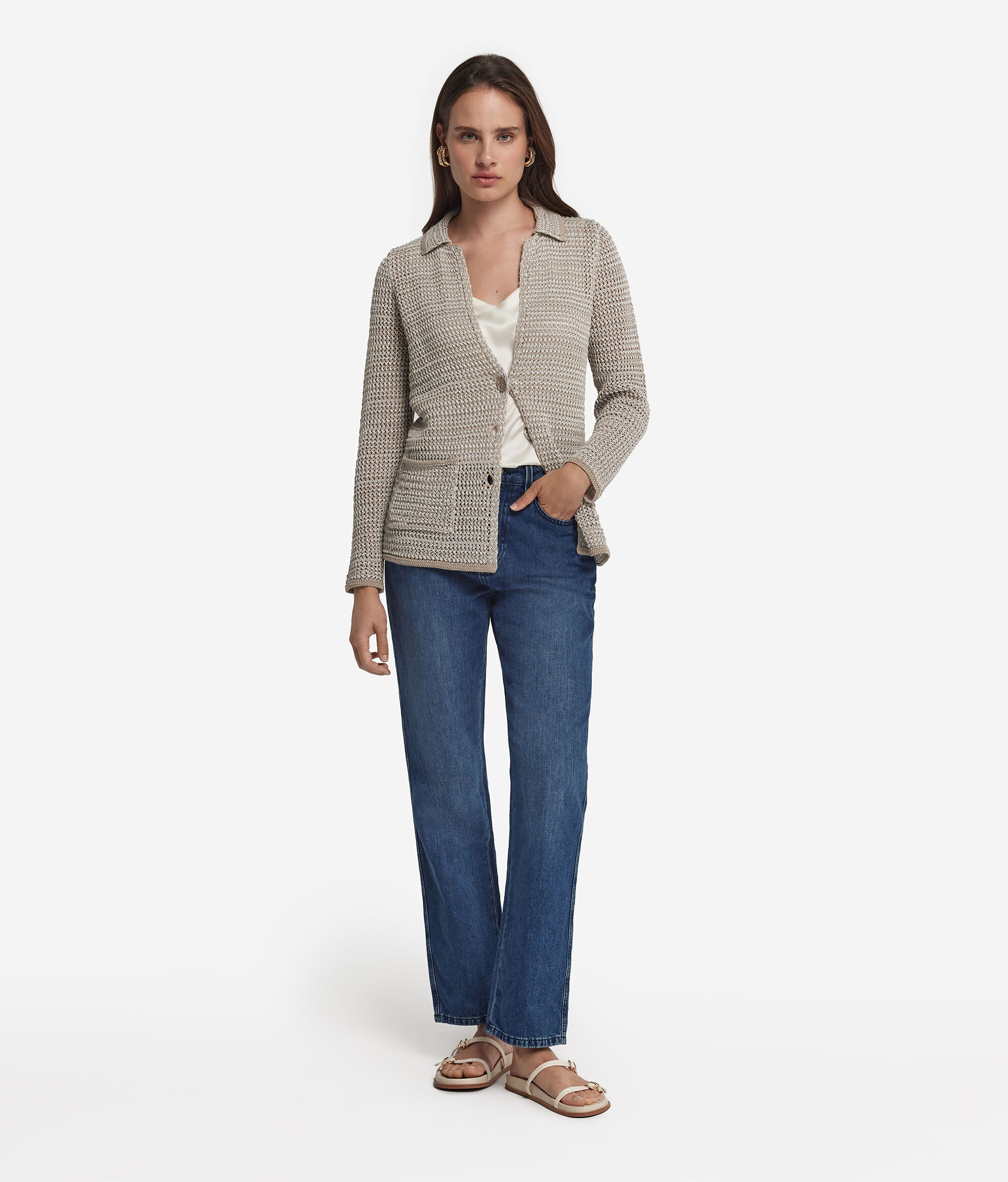 Gilet effet cordon