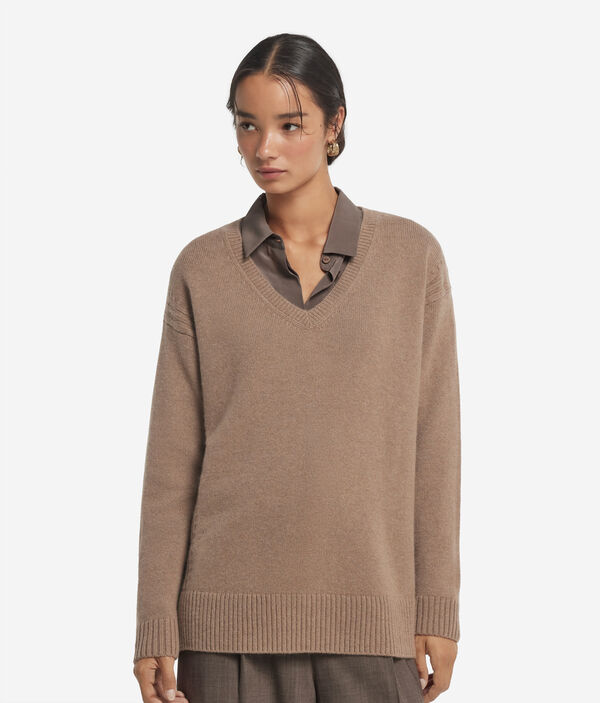 Джемпер с косами из ультрамягкого кашемира