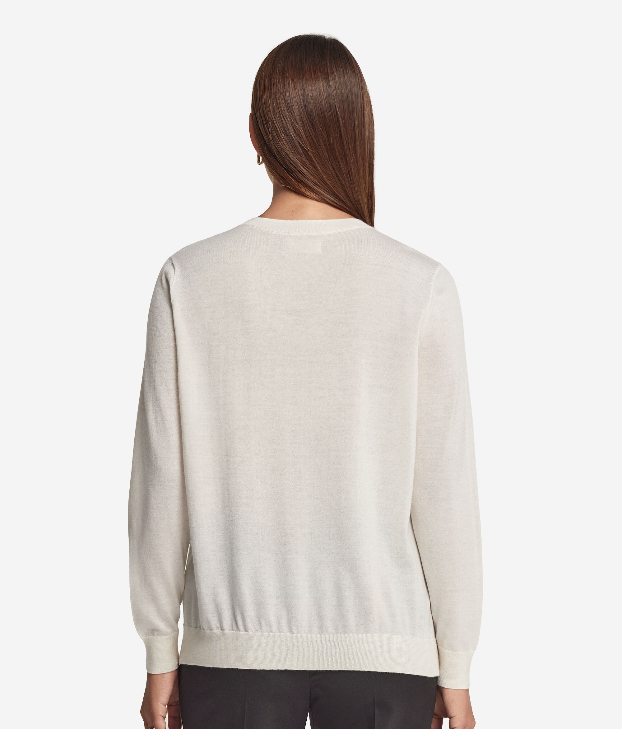 Pull à col V en cachemire ultra-fin