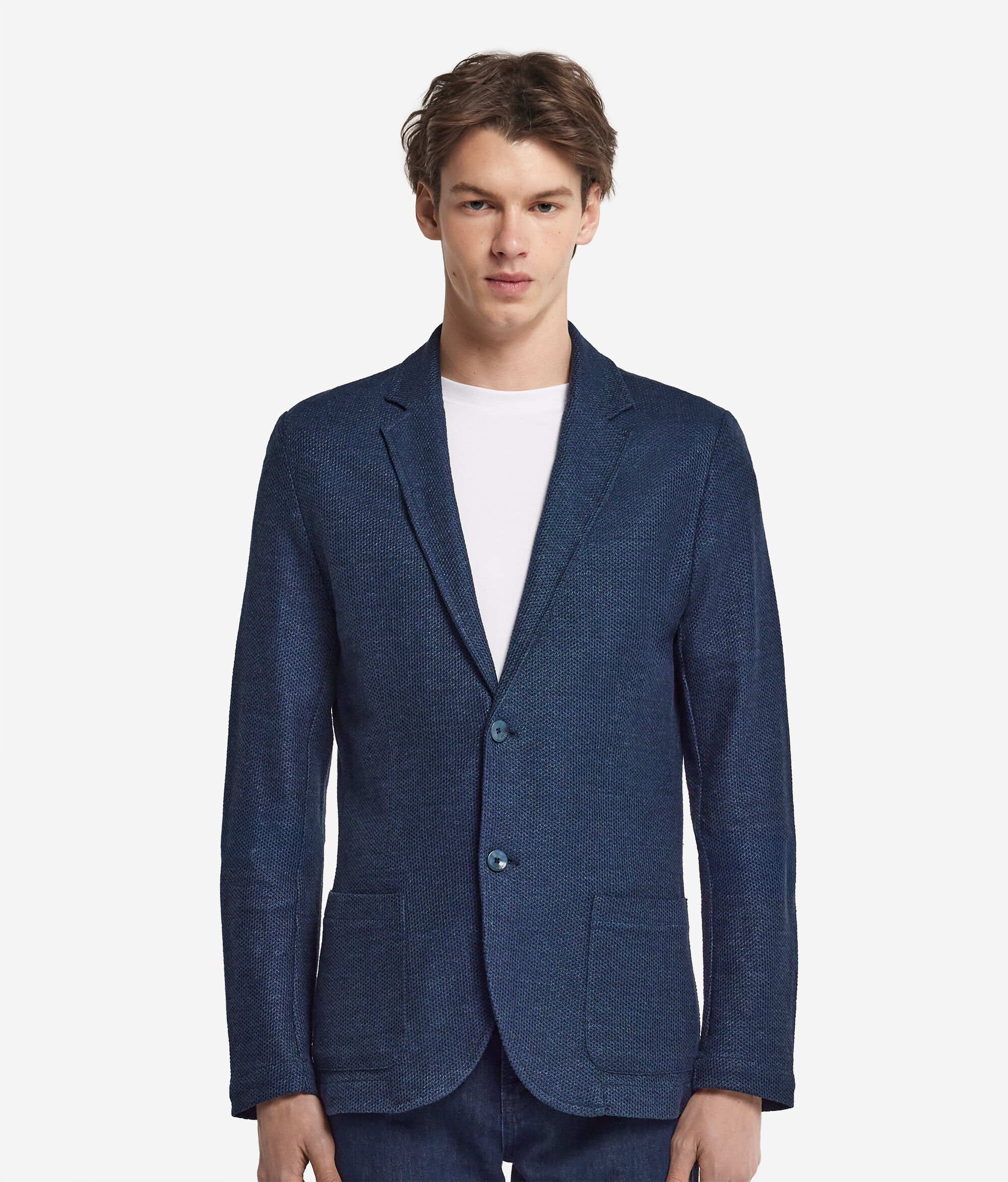 Veste en jersey piqué