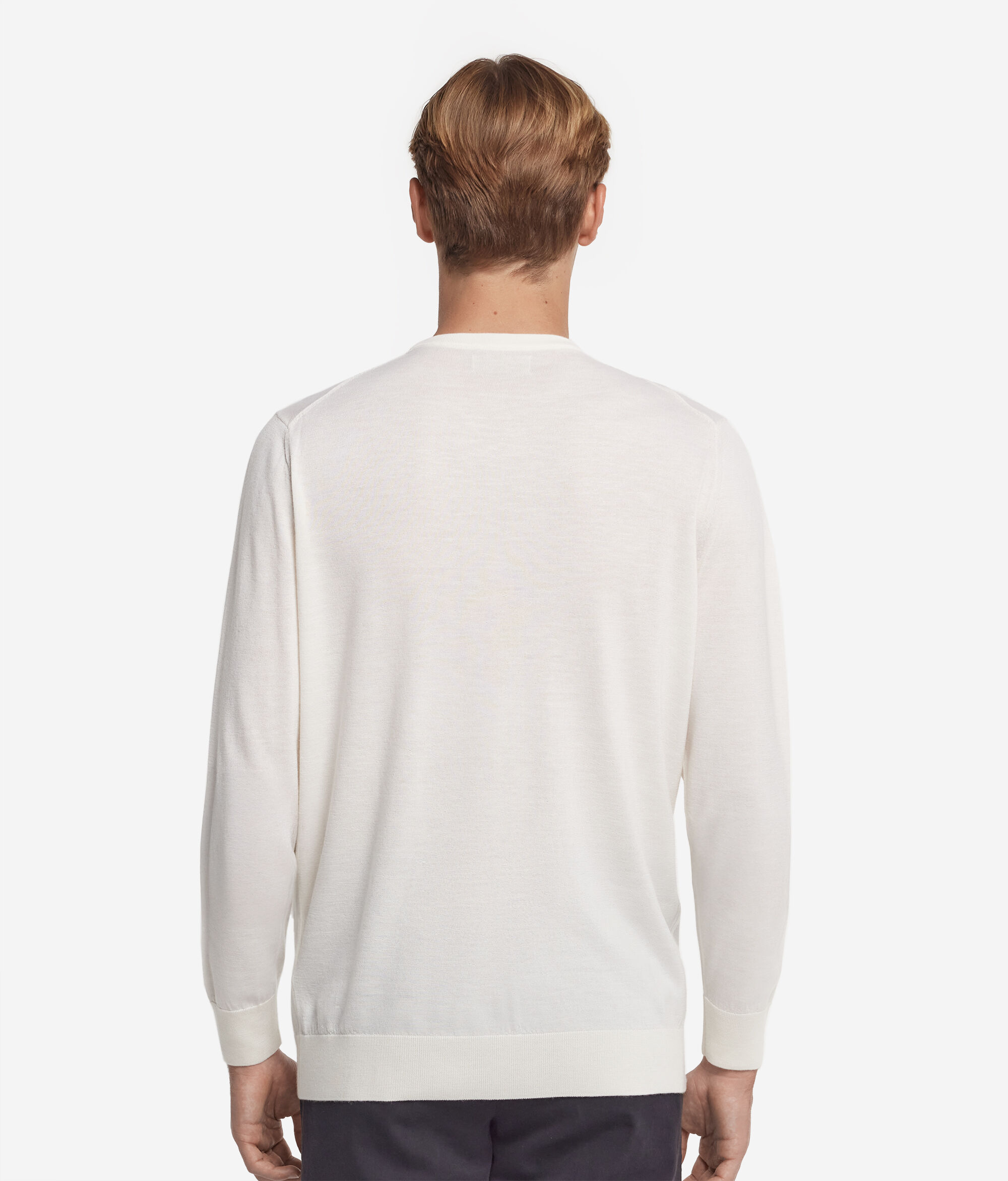 Pull homme en cachemire ultra-fin à col rond