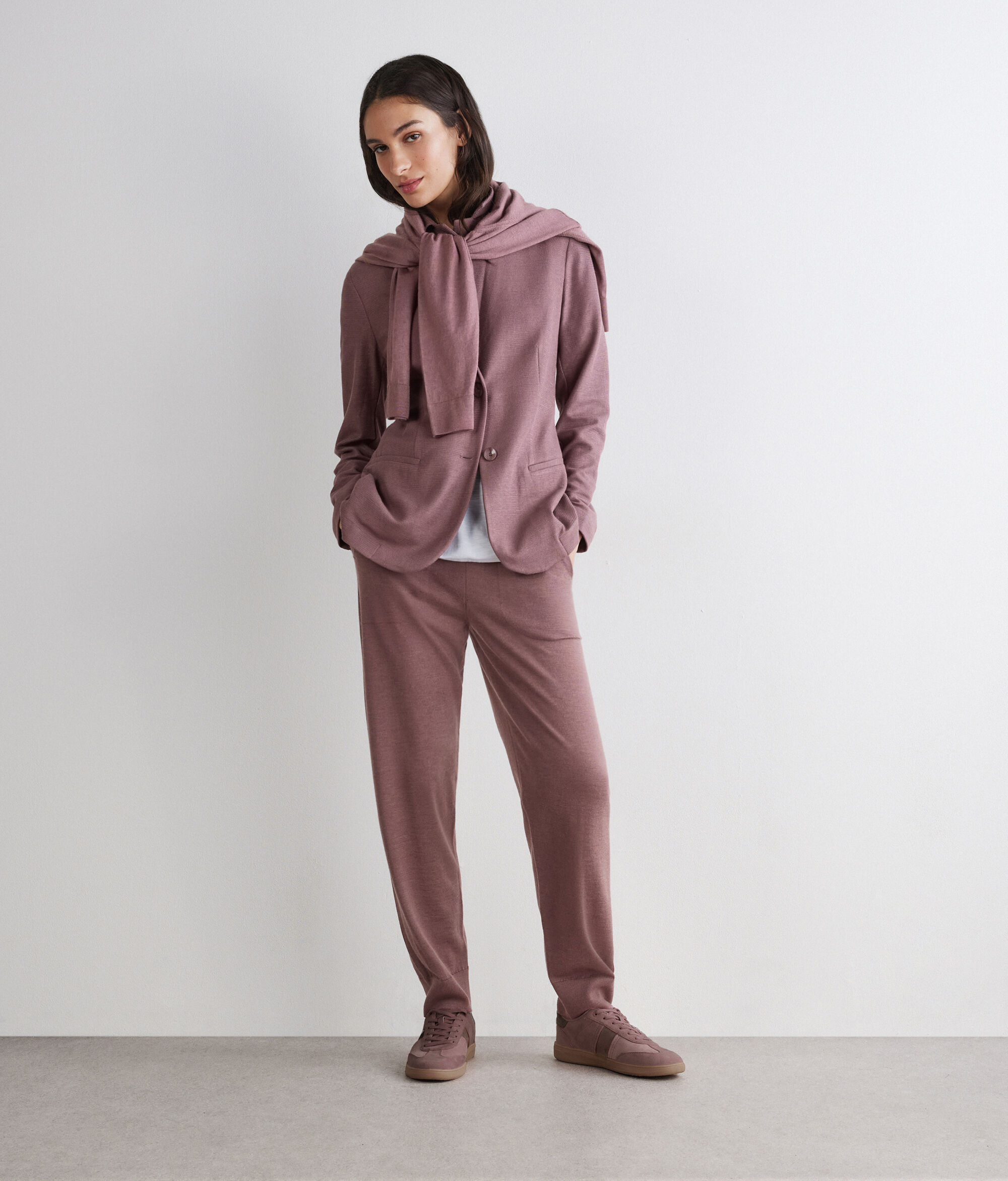 Ultrafine Cashmere Cuffed Pants
