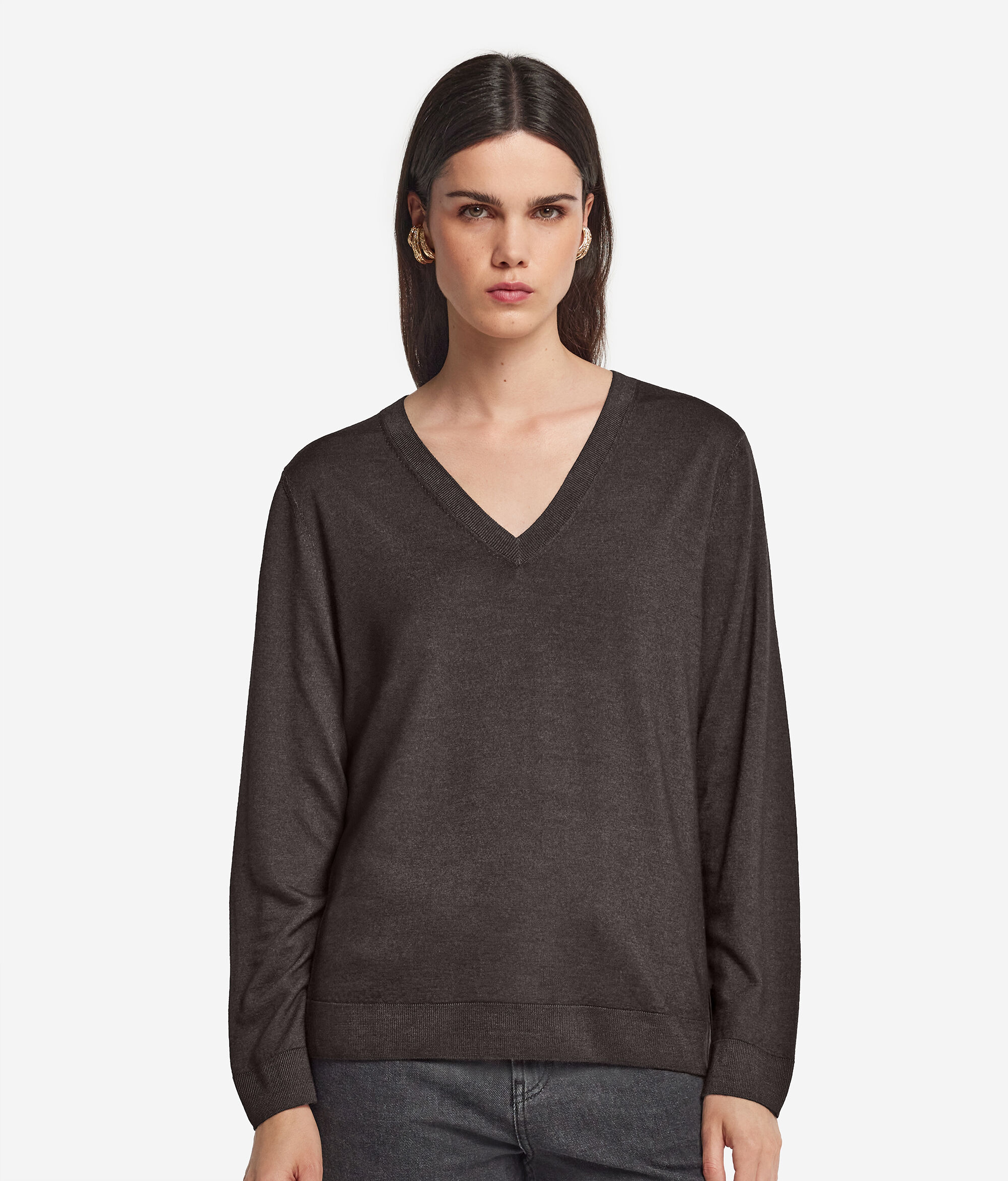 Μπλούζα με Ντεκολτέ V από Ultrafine Cashmere