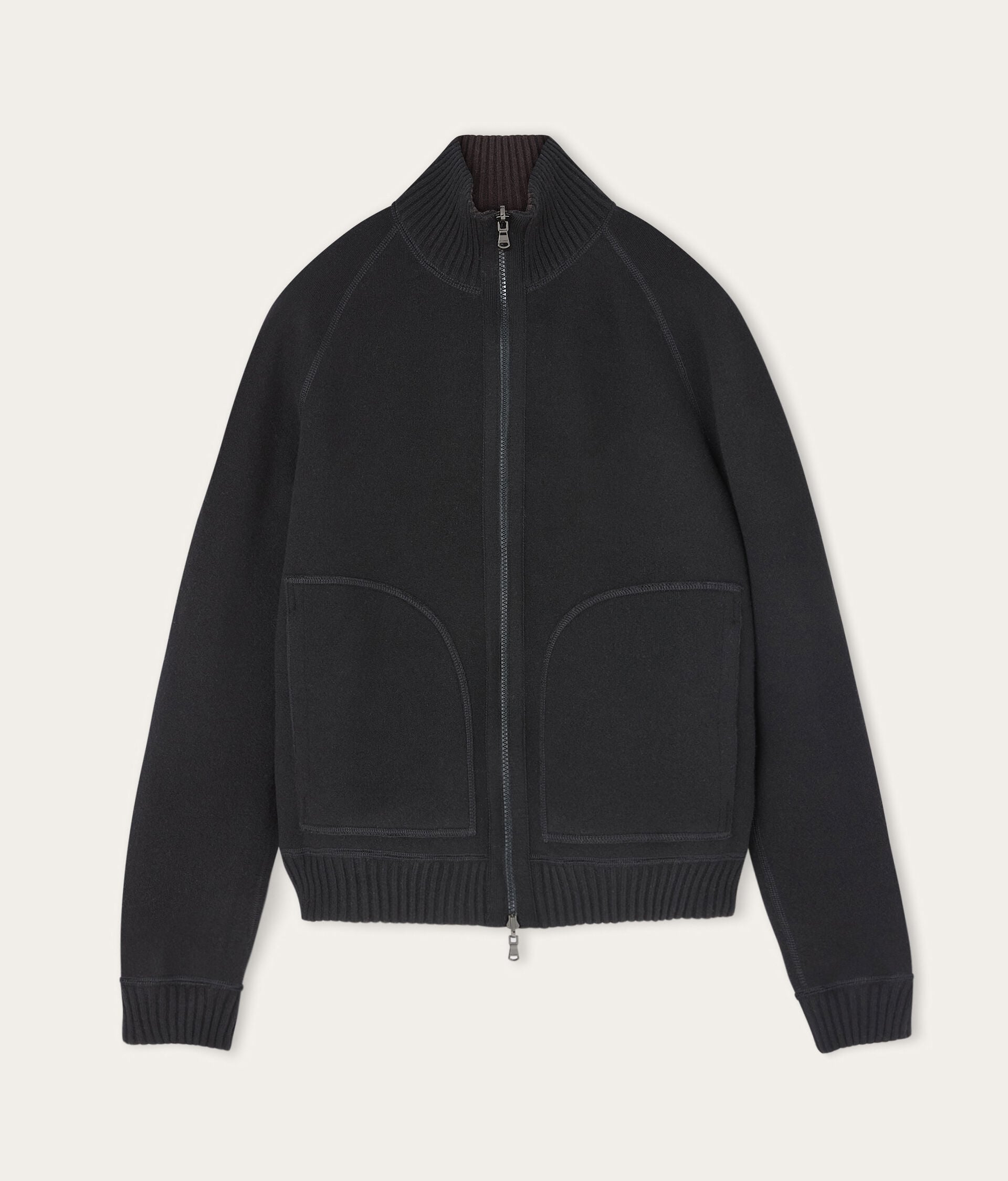 Wende-Bomberjacke aus Kaschmir Ultrasoft