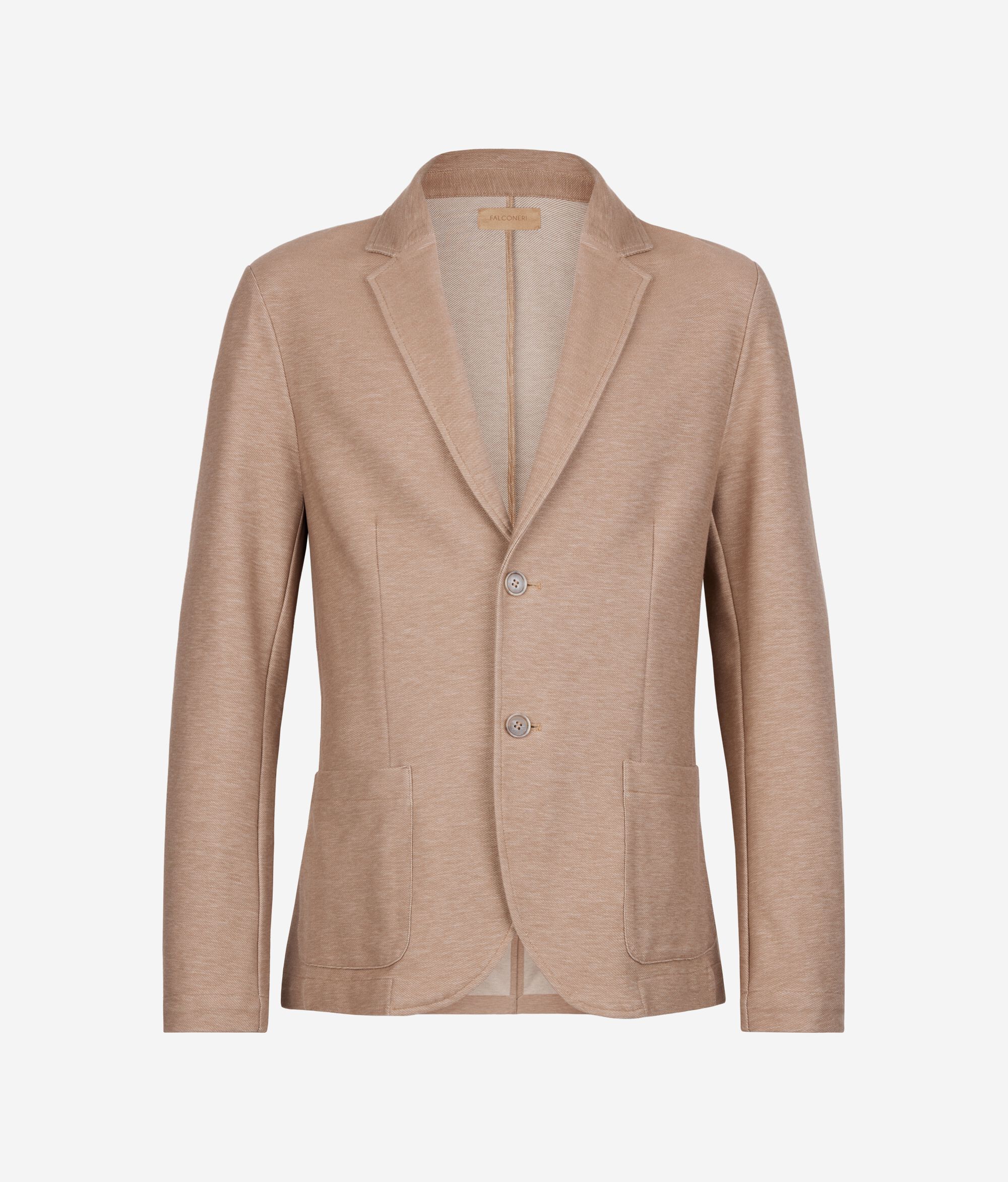 Denim-Effect Jersey Jacket