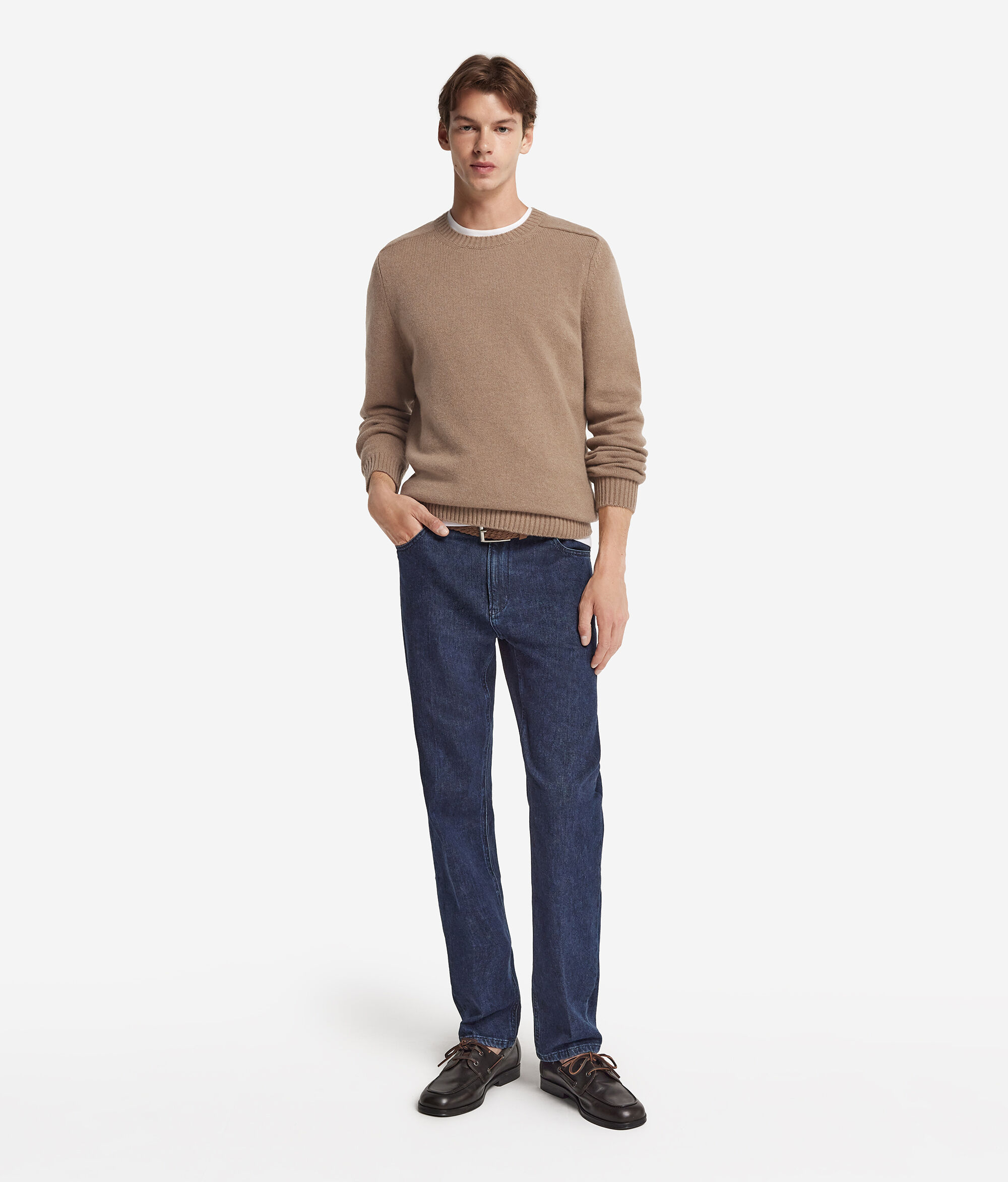 Sweter z Okrągłym Dekoltem z Kaszmiru Ultrasoft