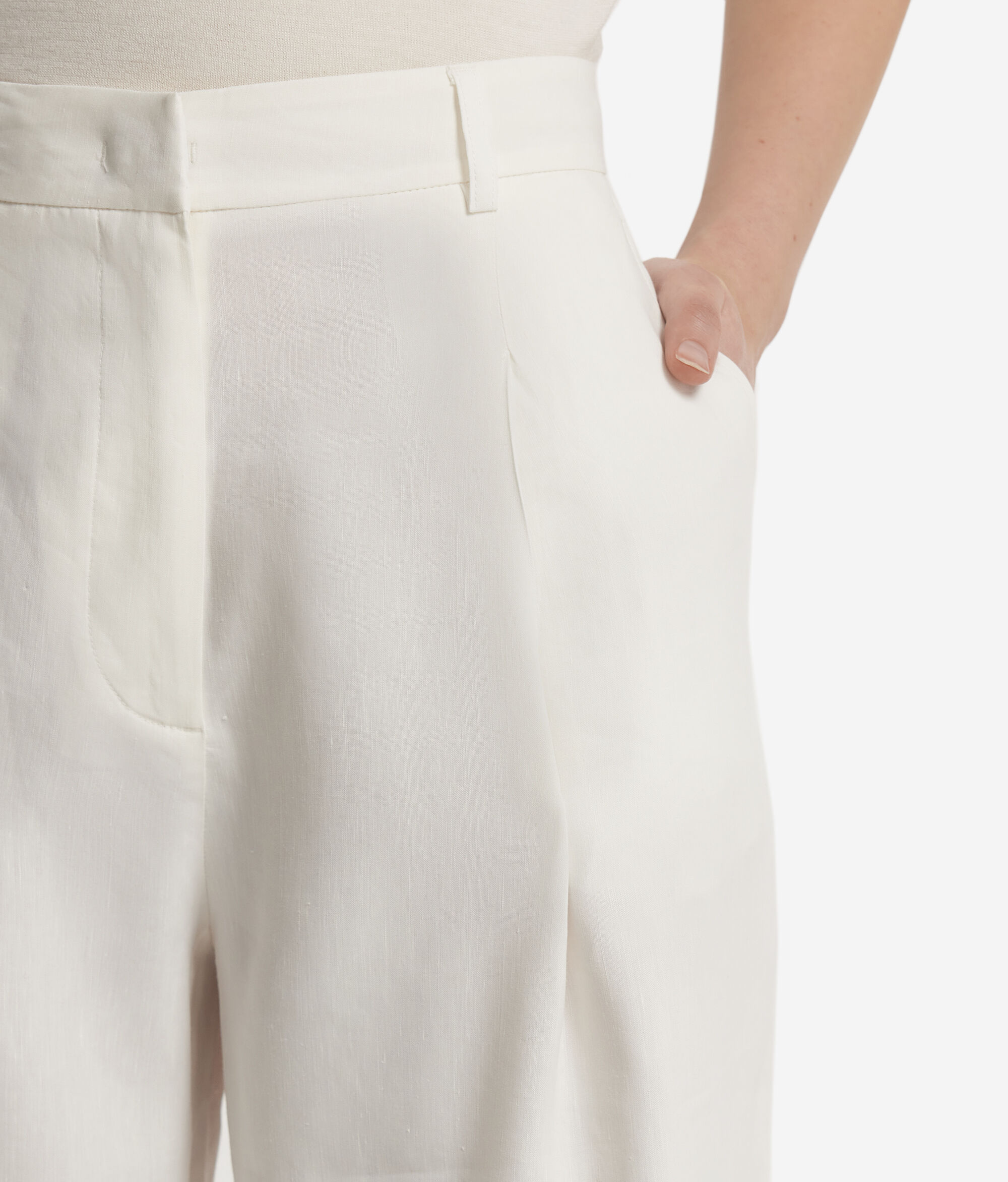 Pantalone palazzo lino viscosa