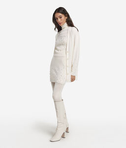 Gonna con perle in Cashmere Ultrasoft