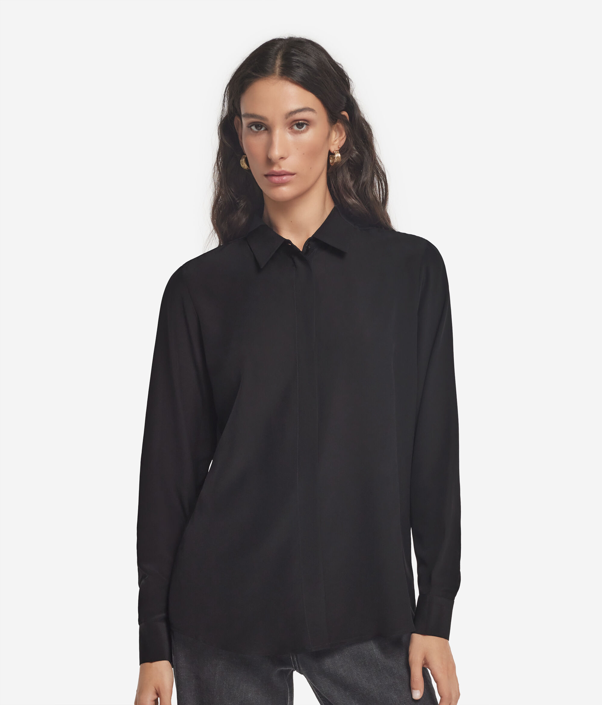 Silk Collared Shirt