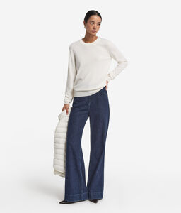 Girocollo in Cashmere Ultrasoft - WHITE