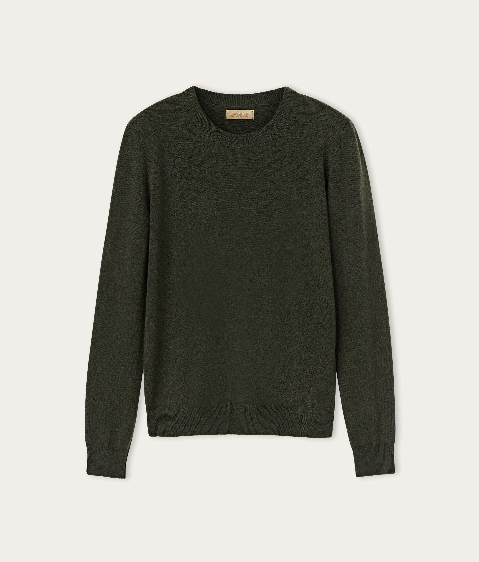 Long-Sleeved Ultrasoft Cashmere Round-Neck Jumper
