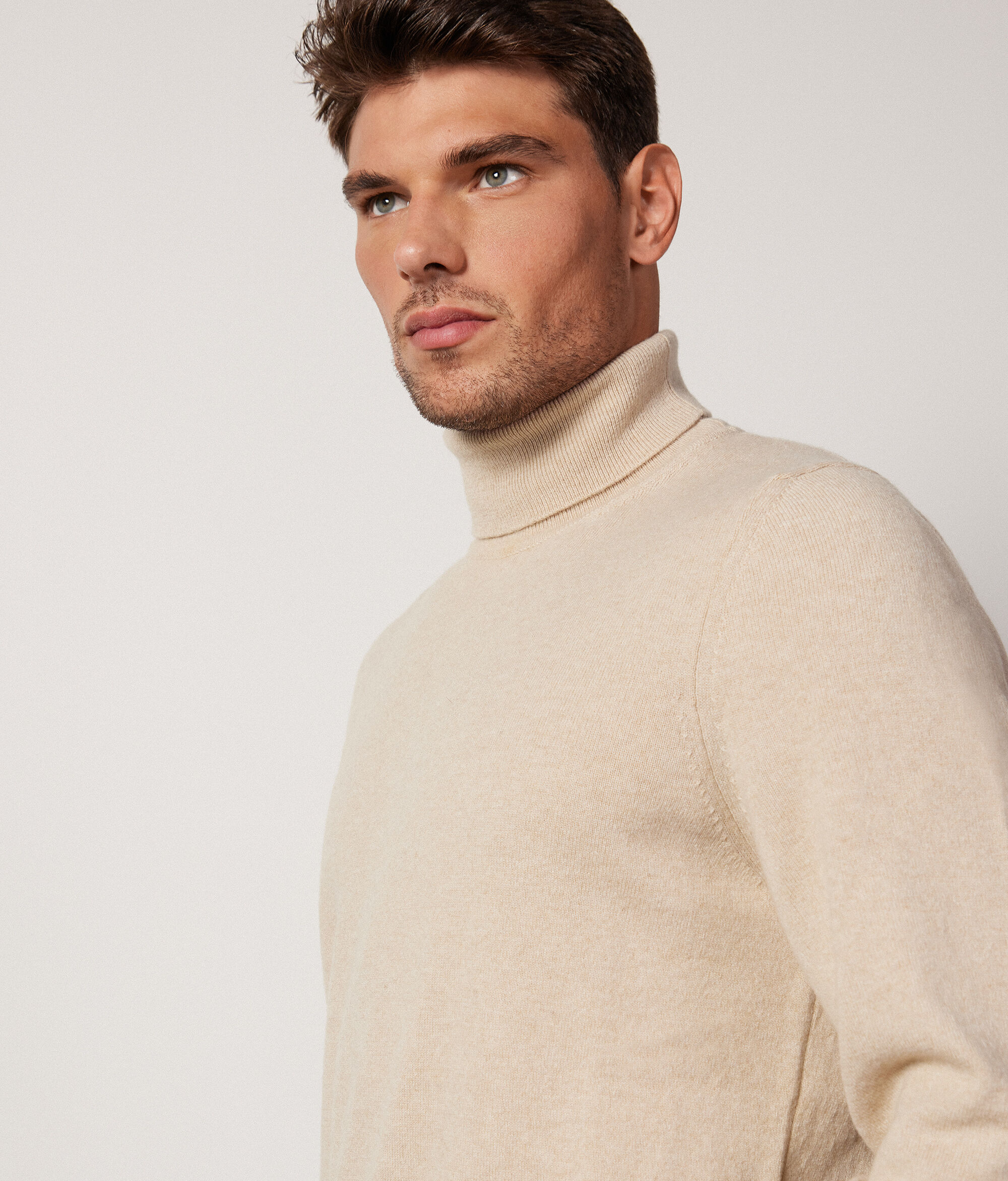 Col roulé homme en cachemire ultra-doux