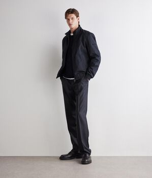 Blouson technique en coton et cachemire