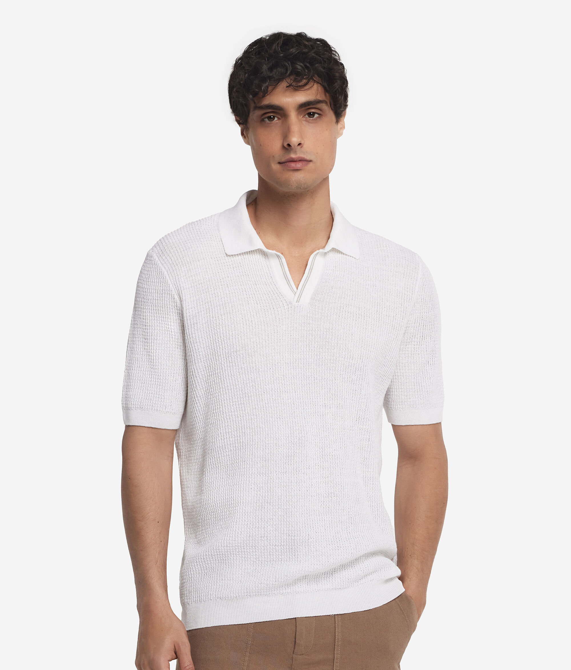 Polo Manica Corta Punto Waffle