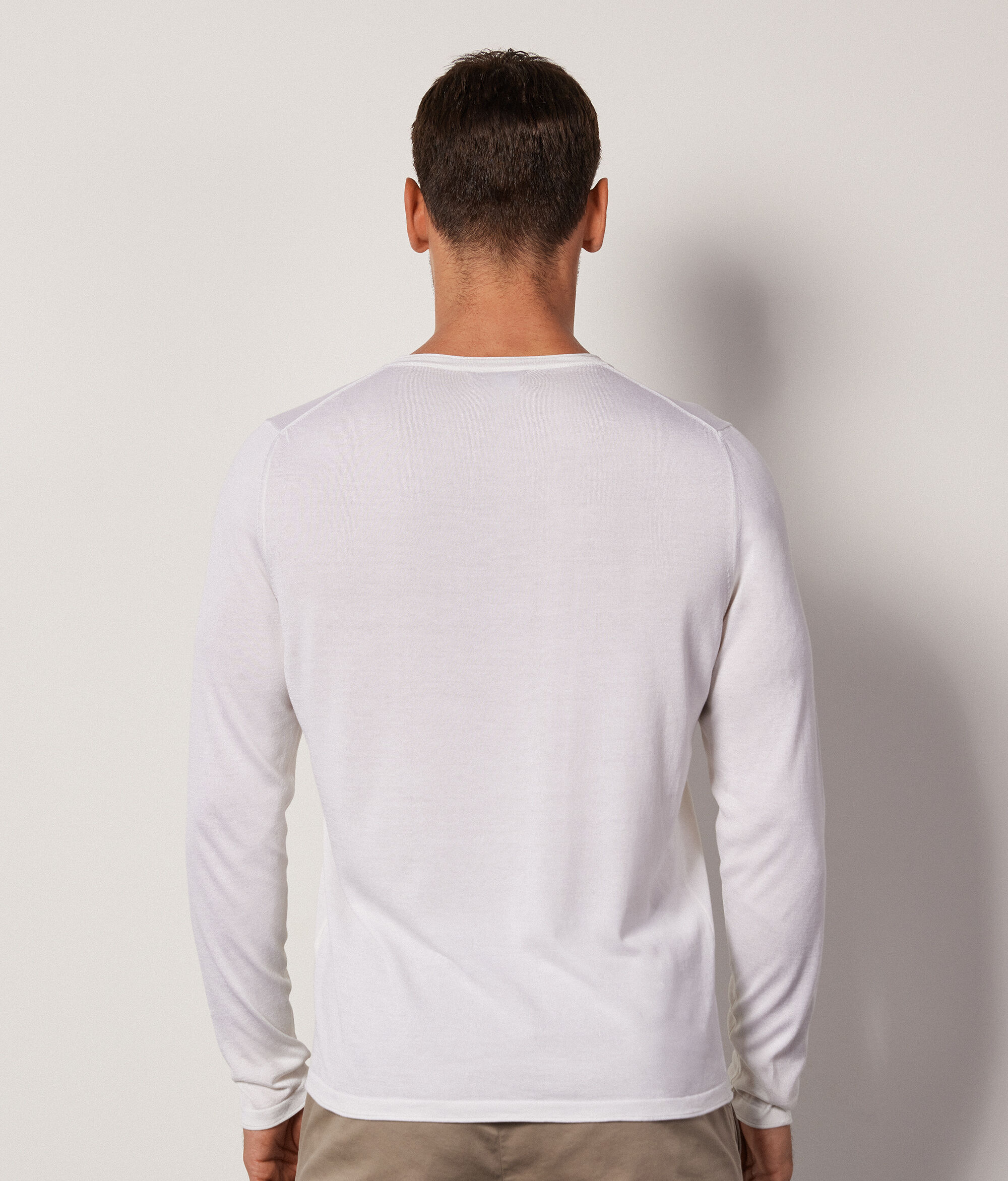 Maglia Girocollo in Seta Cotone