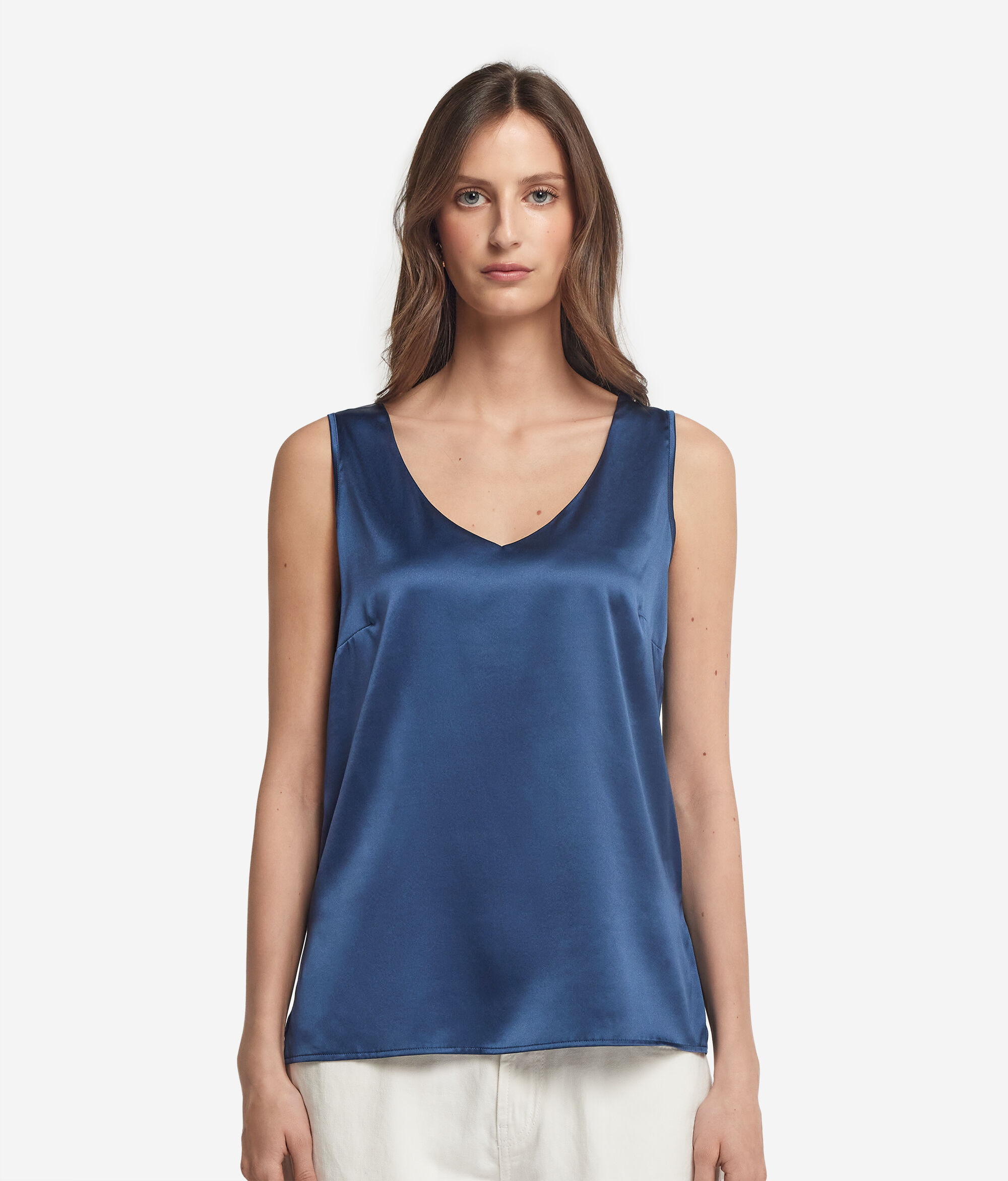 V-Neck Silk Camisole