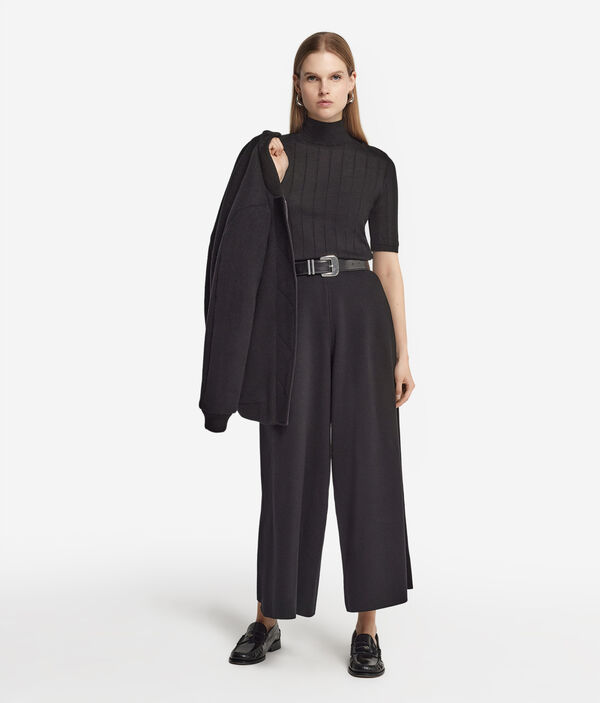 Wide Wool Pants