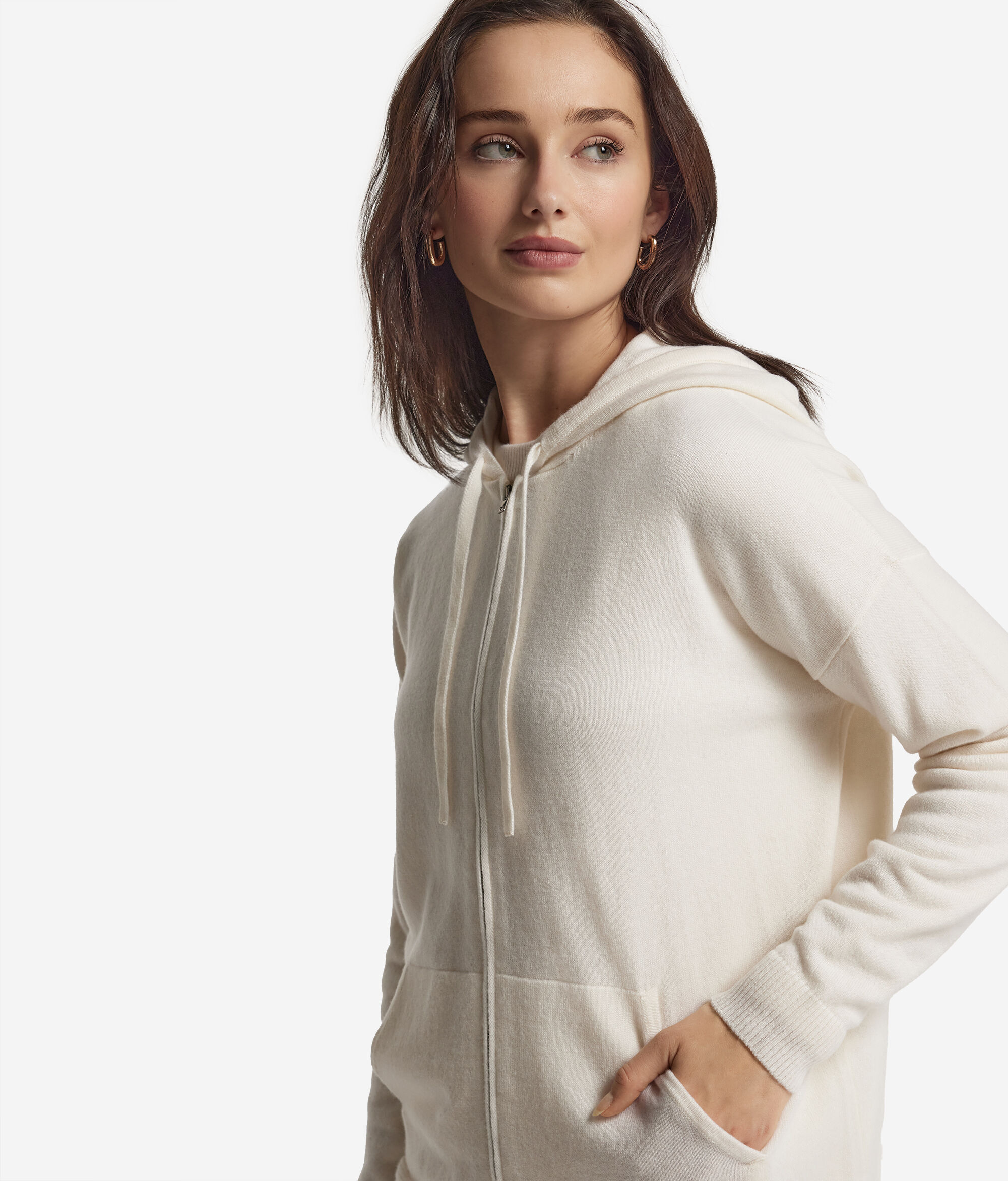 Ultrasoft Cashmere Hooded Sweatshirt