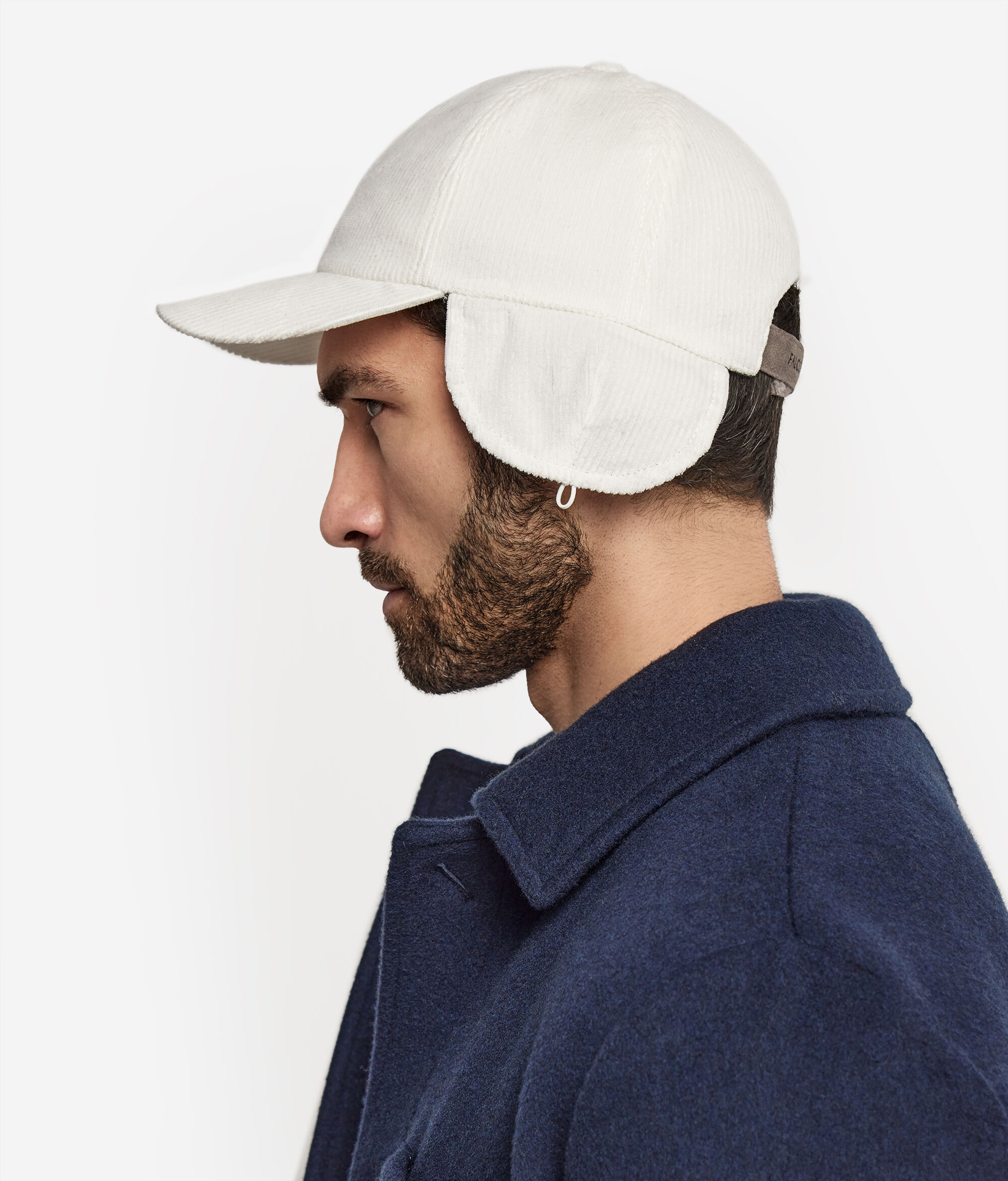 Baseball-Cap aus Baumwollsamt mit Innenfutter aus Kaschmir