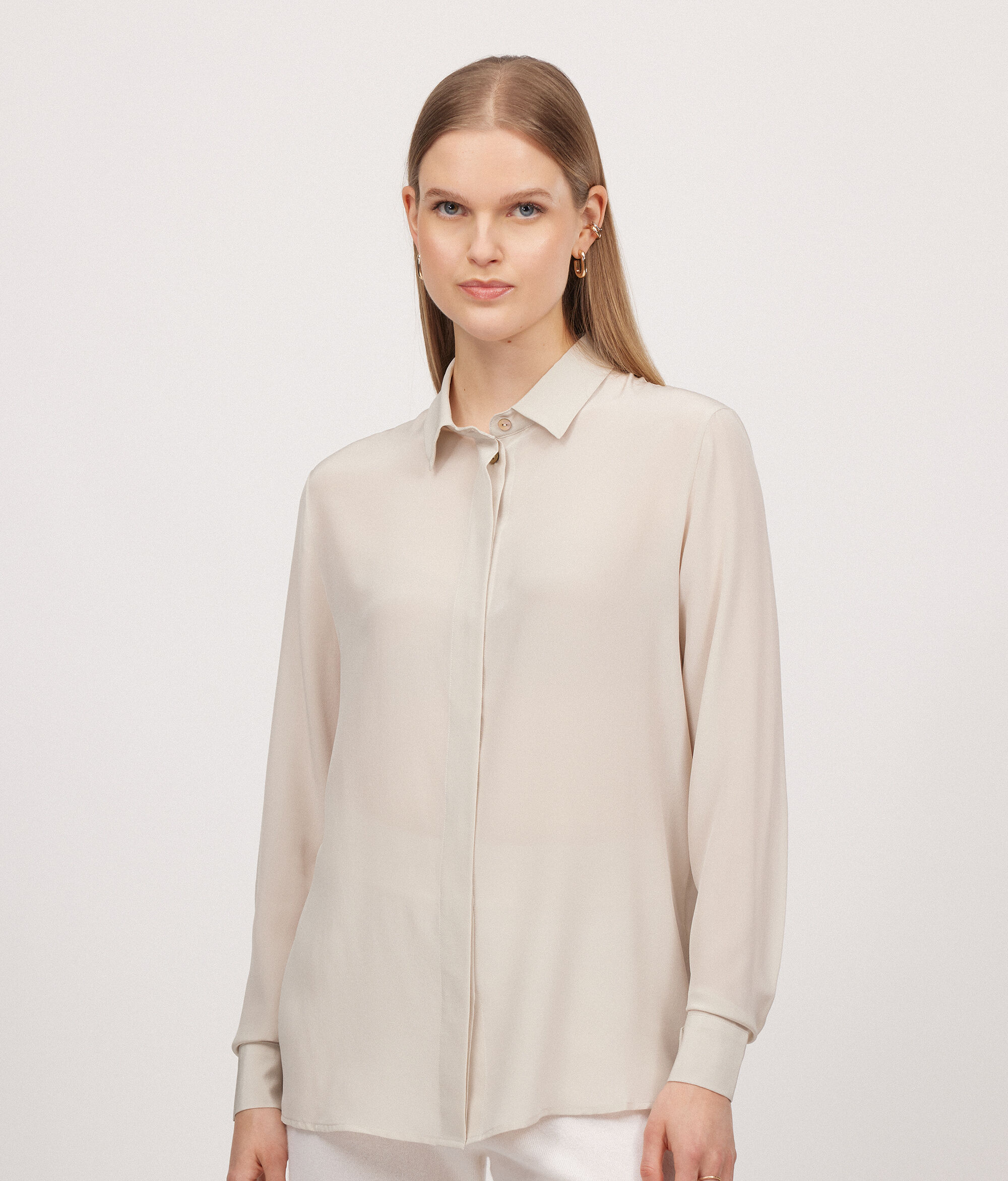 Camicia in Seta con Colletto