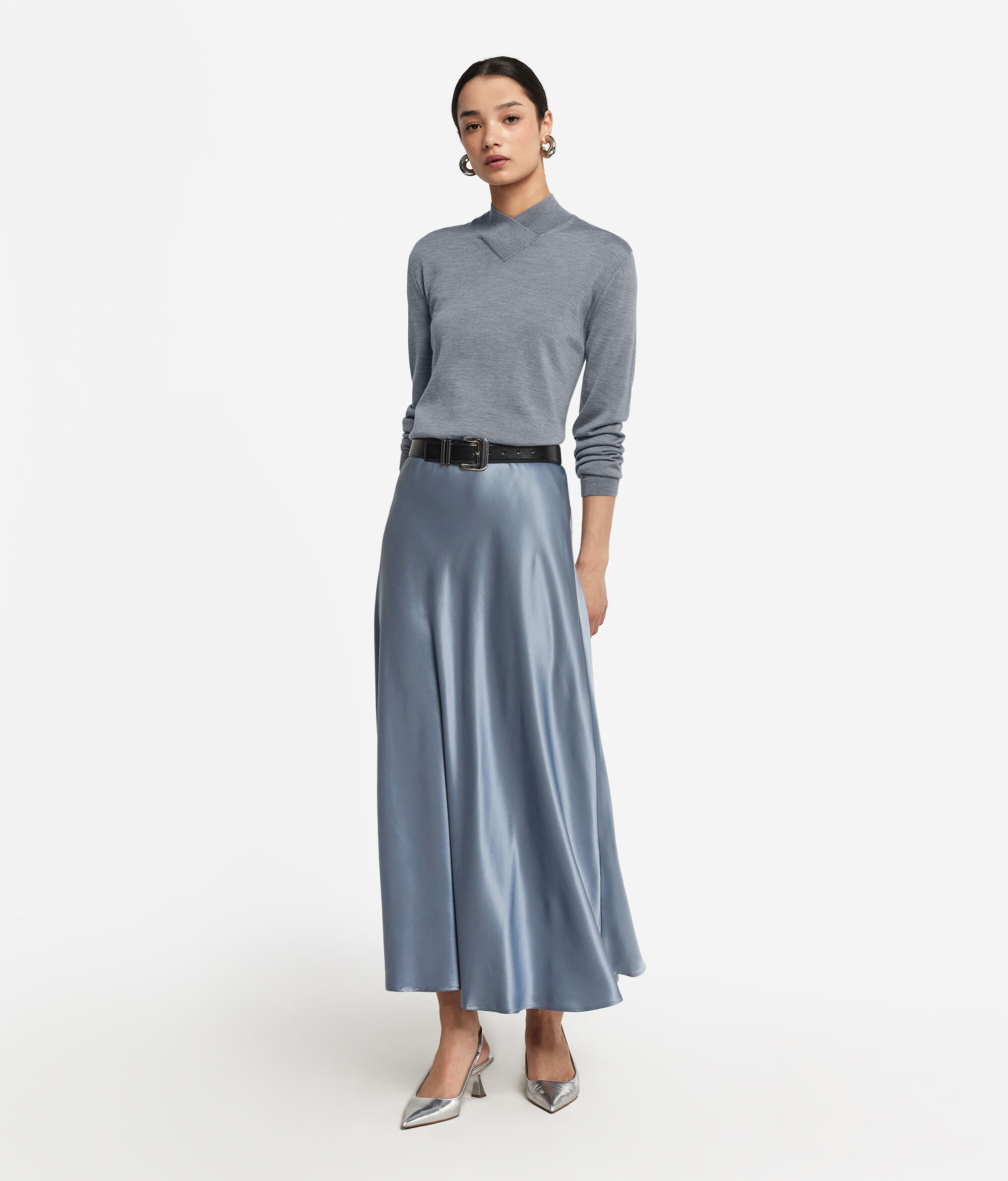 Silk Satin Skirt