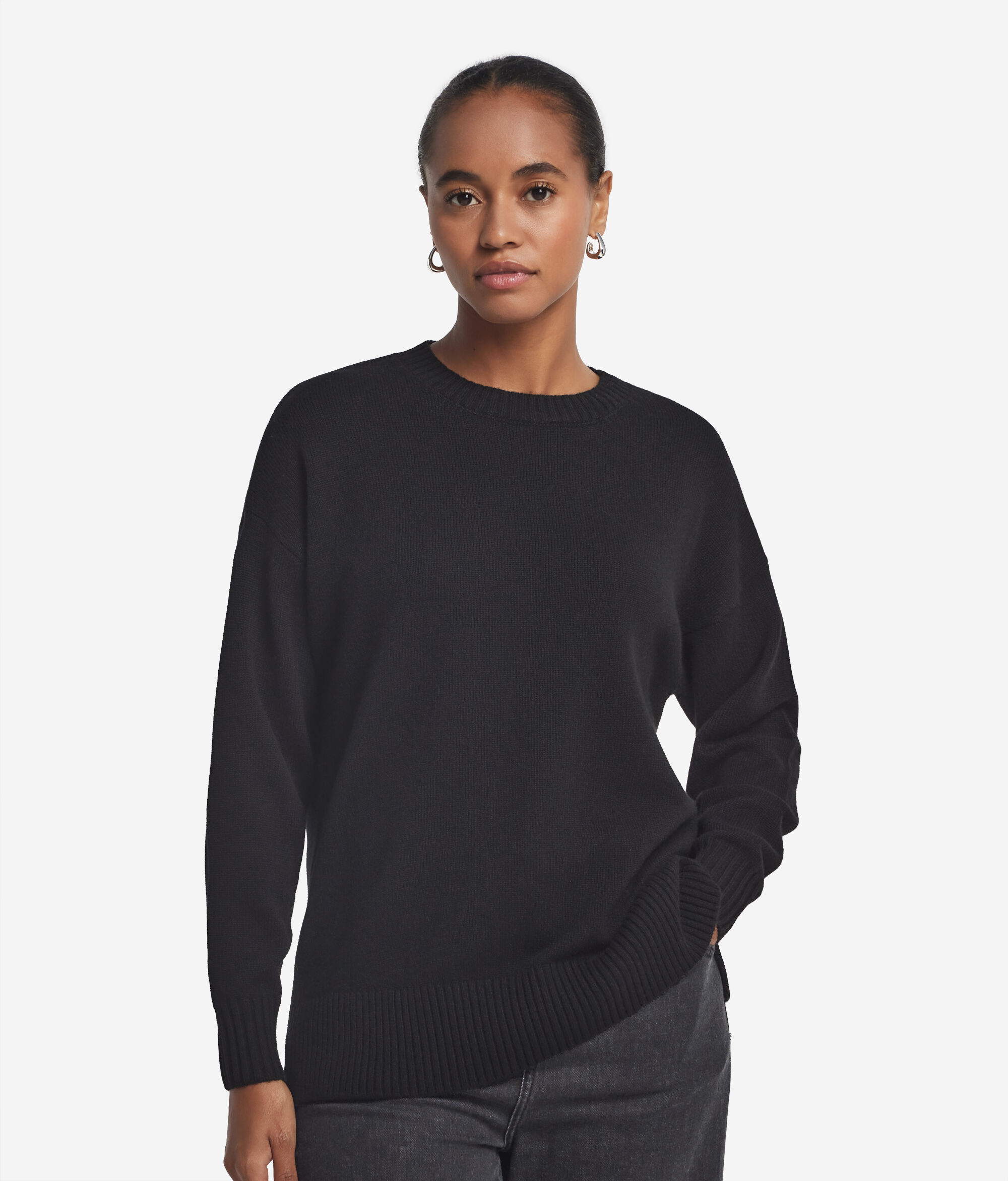 Girocollo con spacchi in Cashmere Ultrasoft