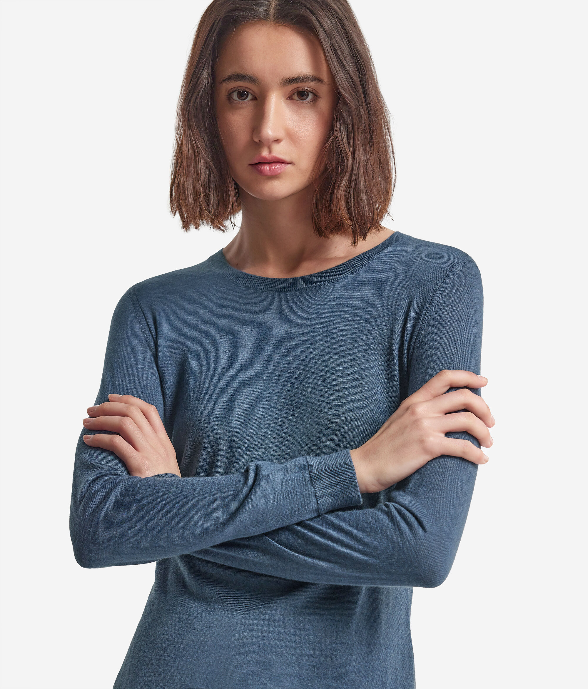 Μπλούζα με Στρογγυλή Λαιμόκοψη από Ultrafine Cashmere