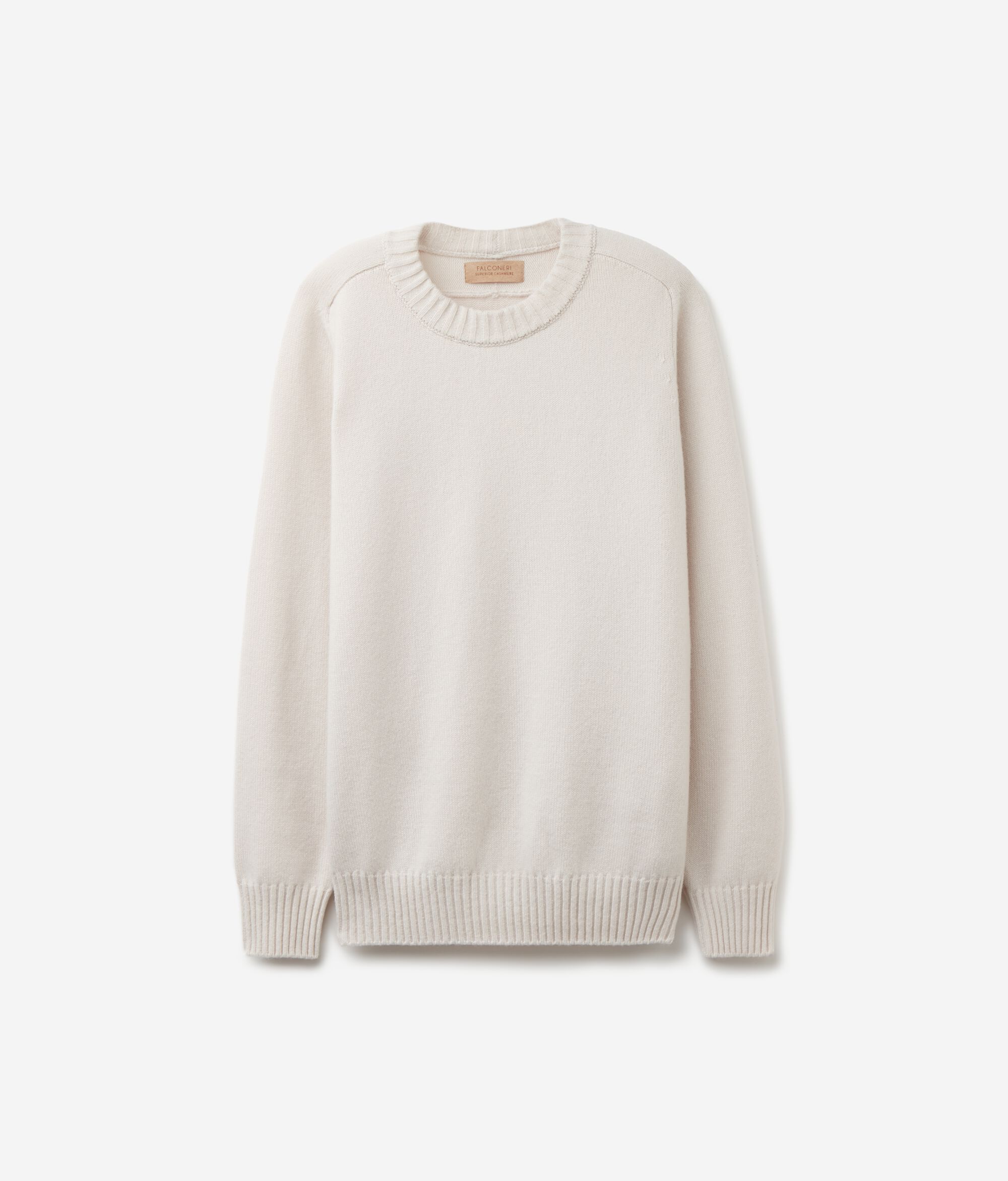 Ultrasoft Cashmere Crewneck Sweater with Set-in Sleeves