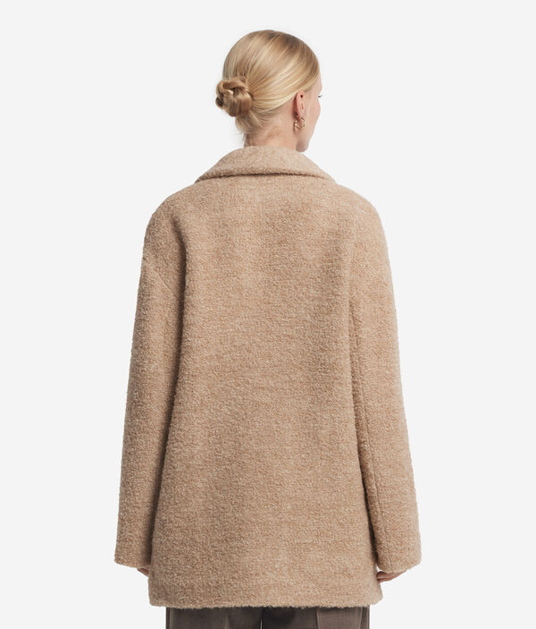 Пальто из шерсти альпака