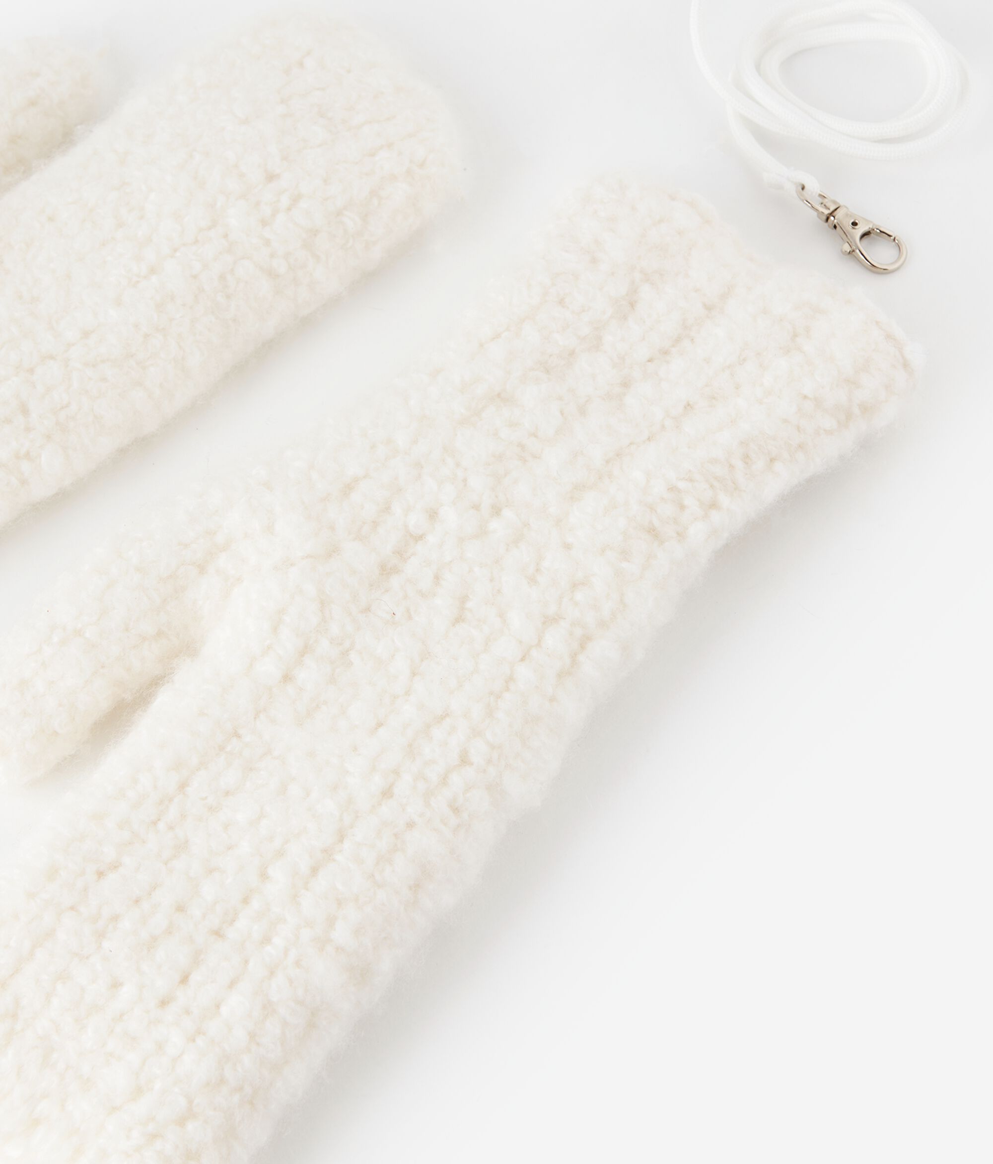 Fäustlinge aus Kaschmir Ultrasoft und Bouclé