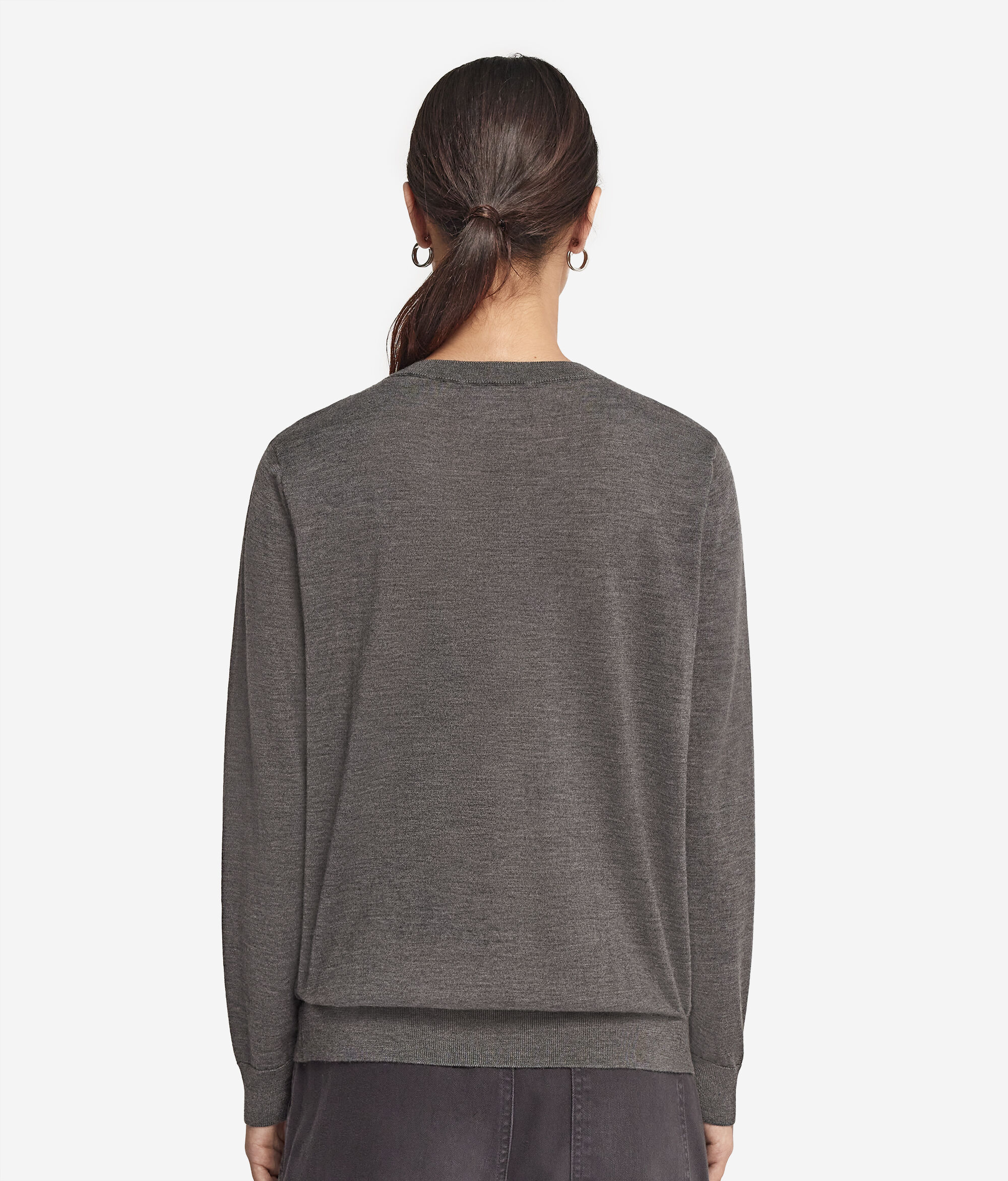Pull à col V en cachemire ultra-fin