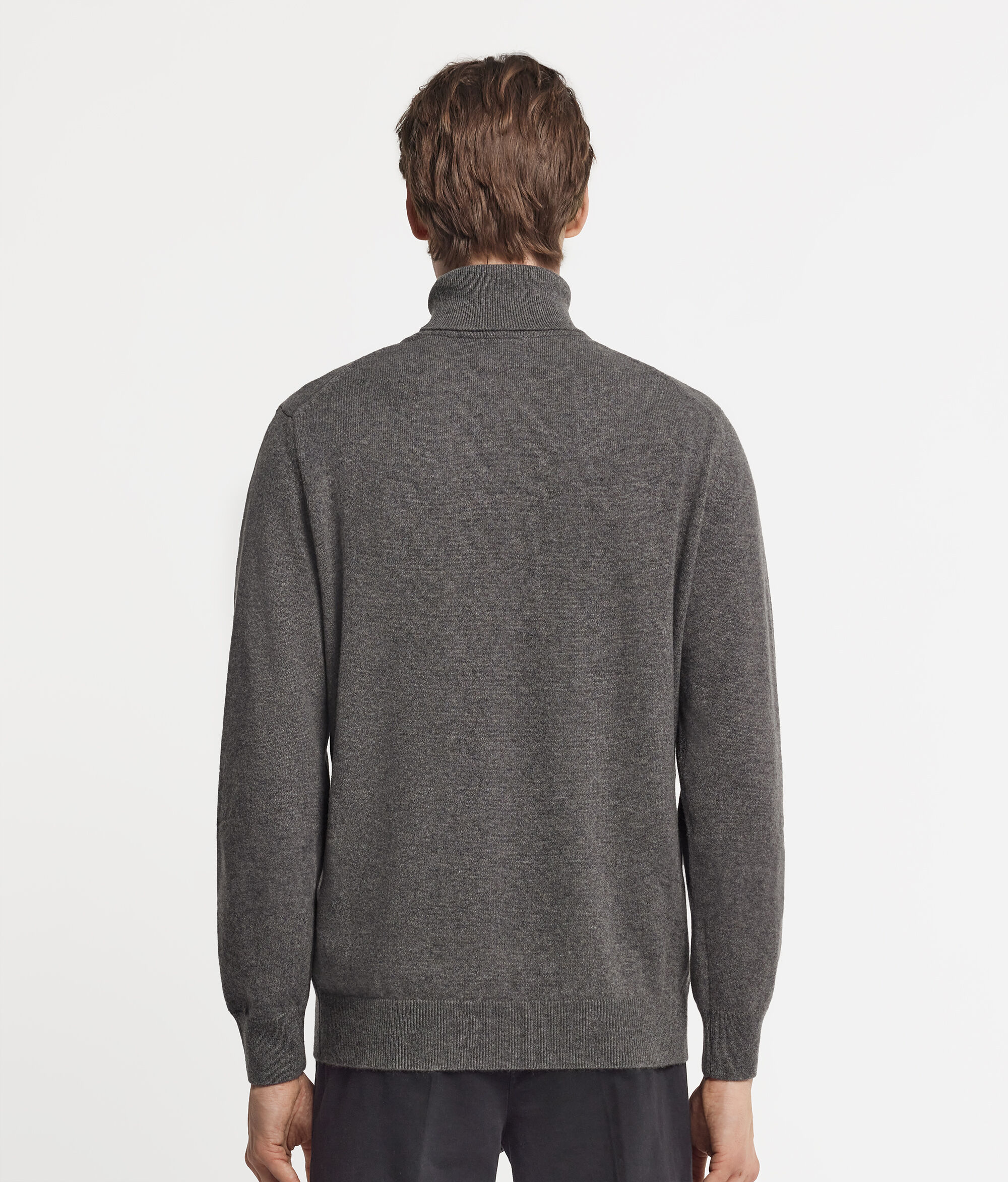 Jersey de cuello vuelto de cashmere ultrasoft