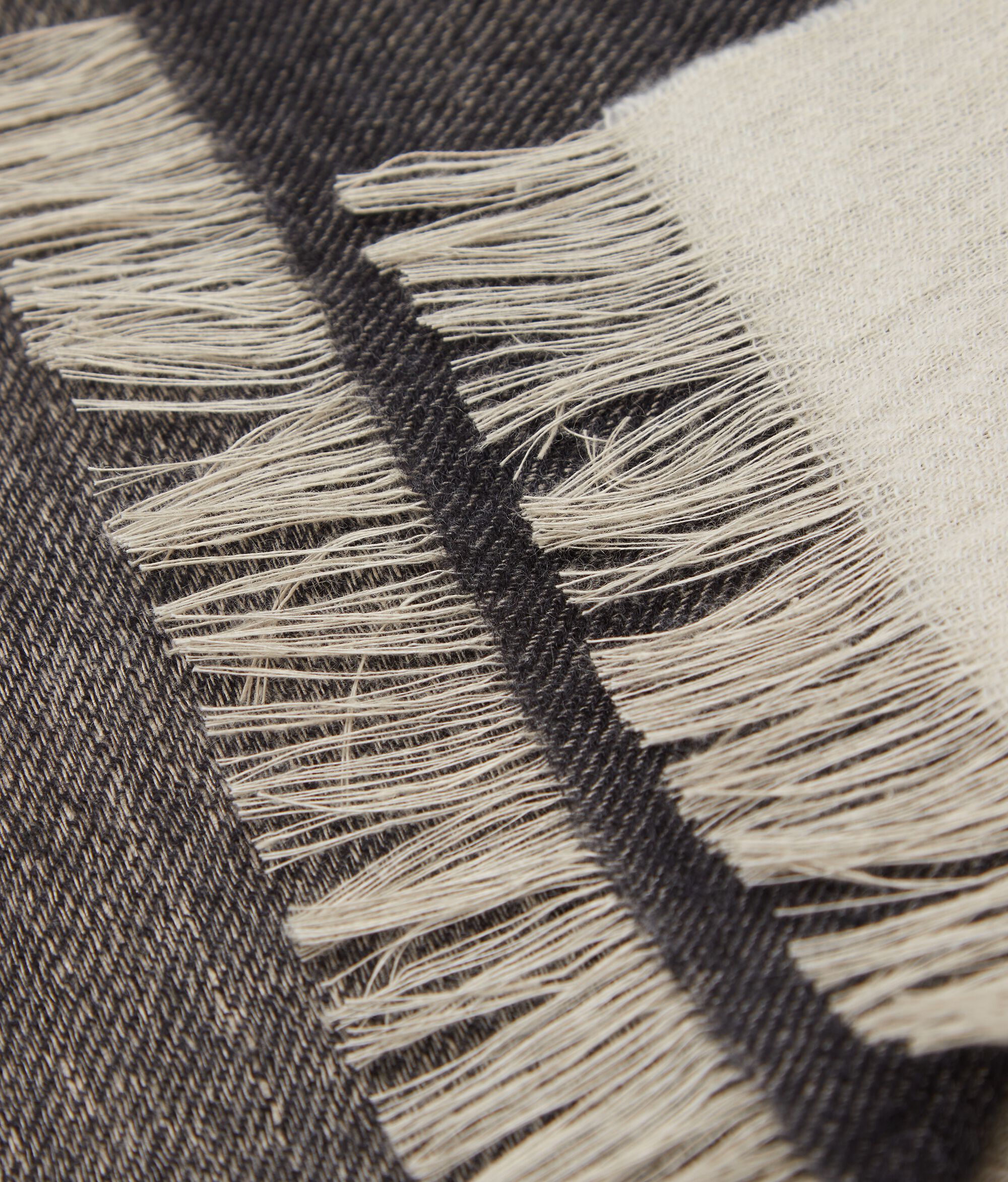Faded Linen and Ultrafine Cashmere Scarf