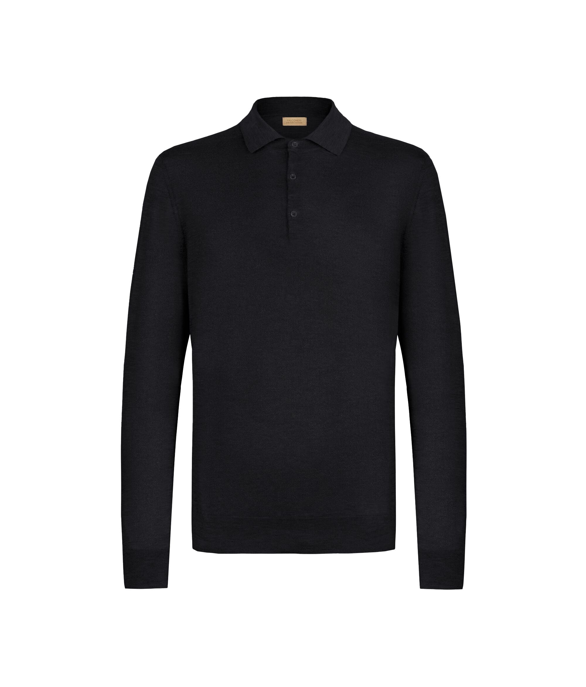 Polo en cachemire ultra-fin