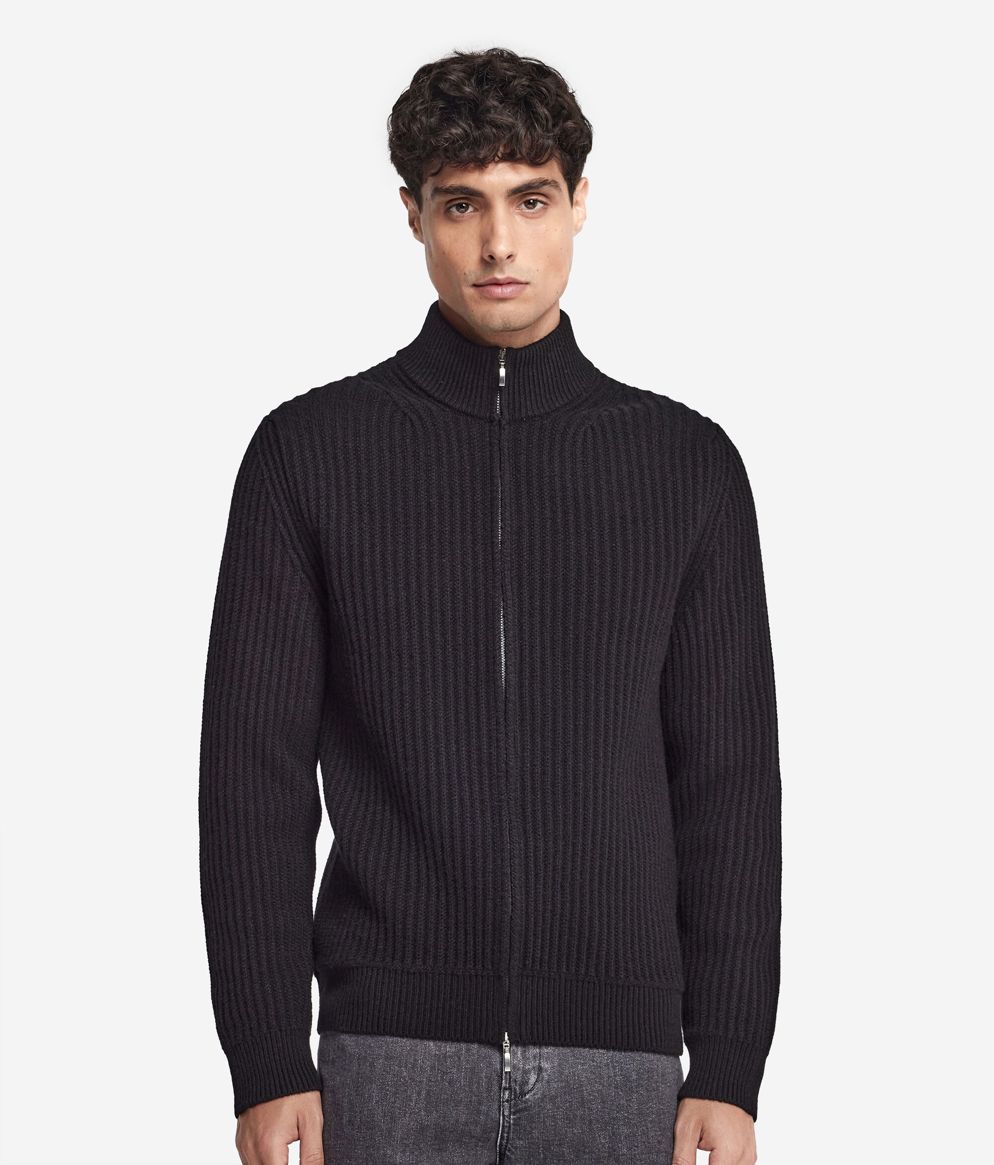 Ribbed Ultrasoft Cashmere Cardigan