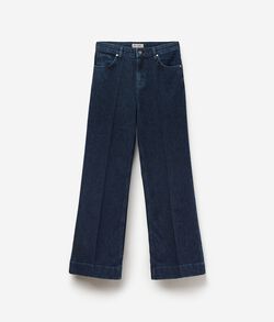 Cashmere Denim Flare Trousers