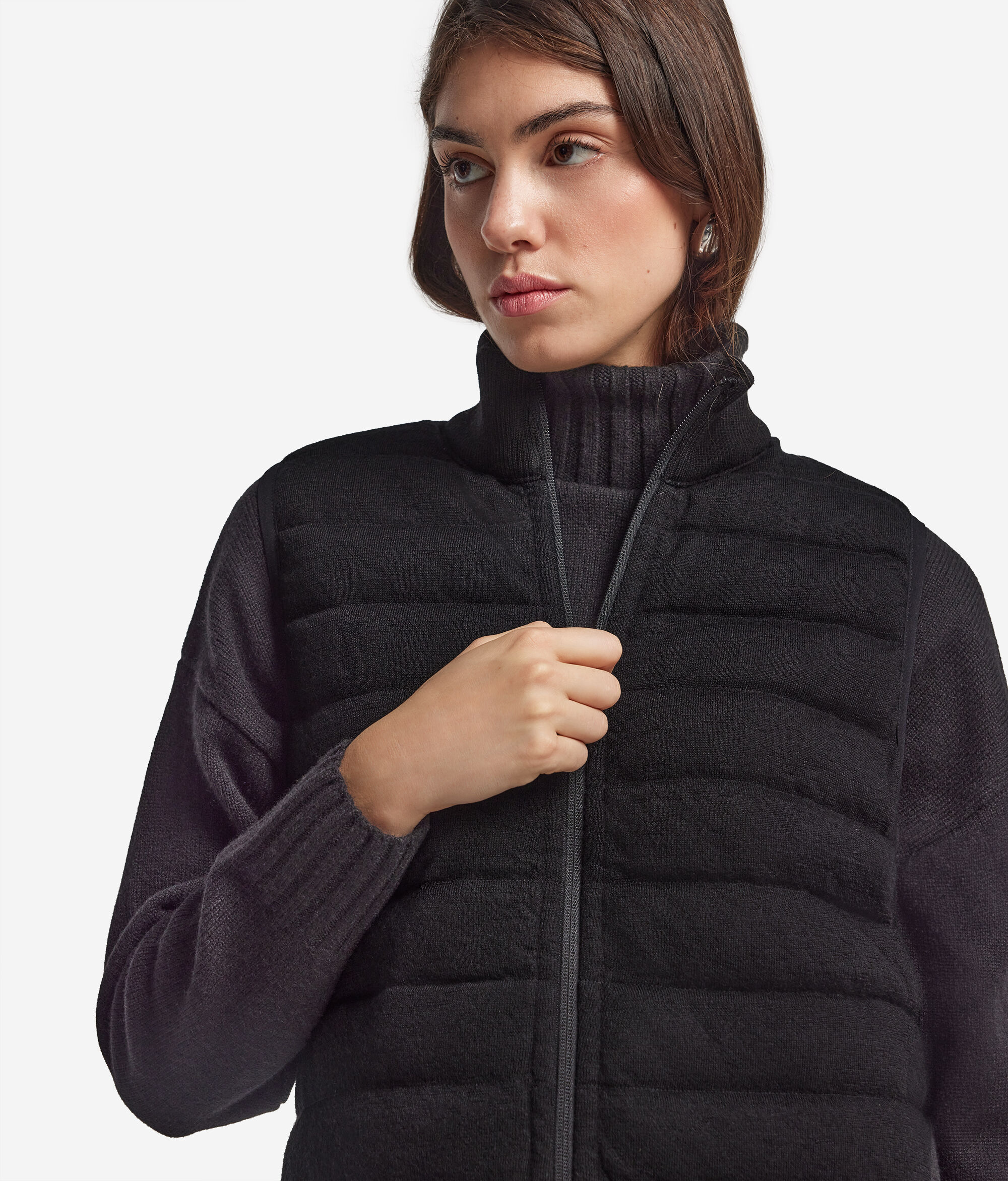 Daunenjacke zum Wenden aus Kaschmir