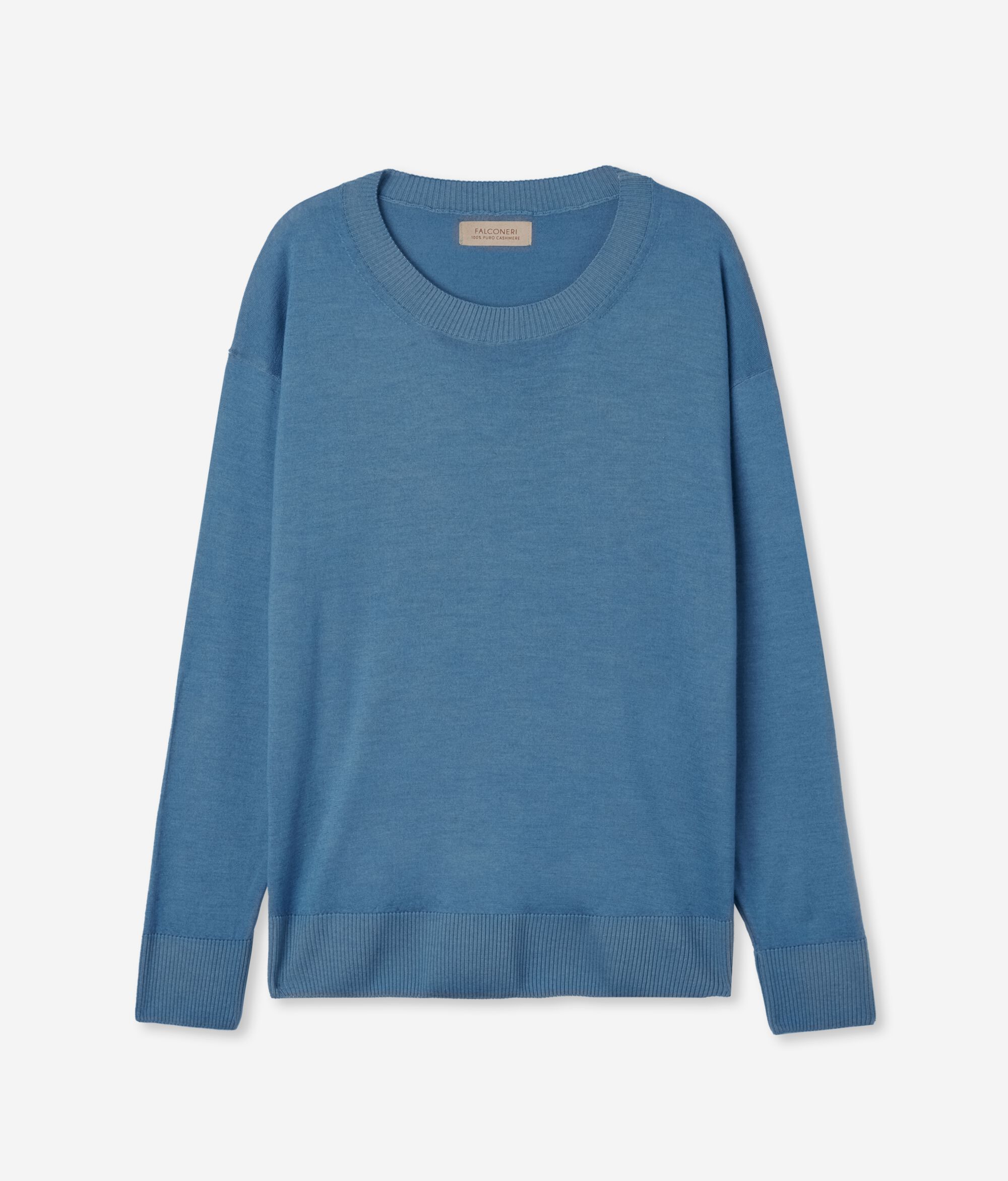 Maglia Girocollo in Cashmere con spacchi