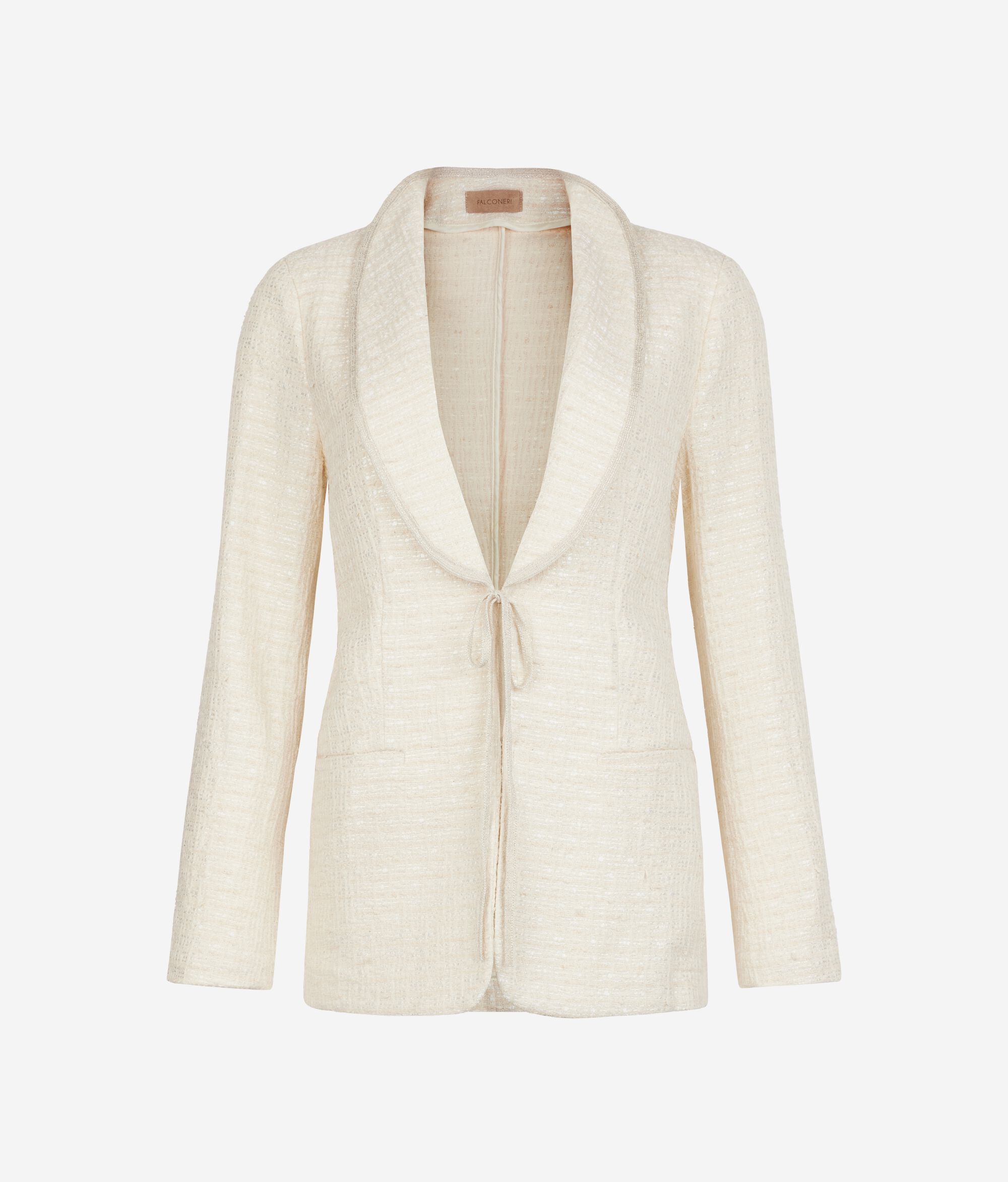 Veste en bouclette à paillettes