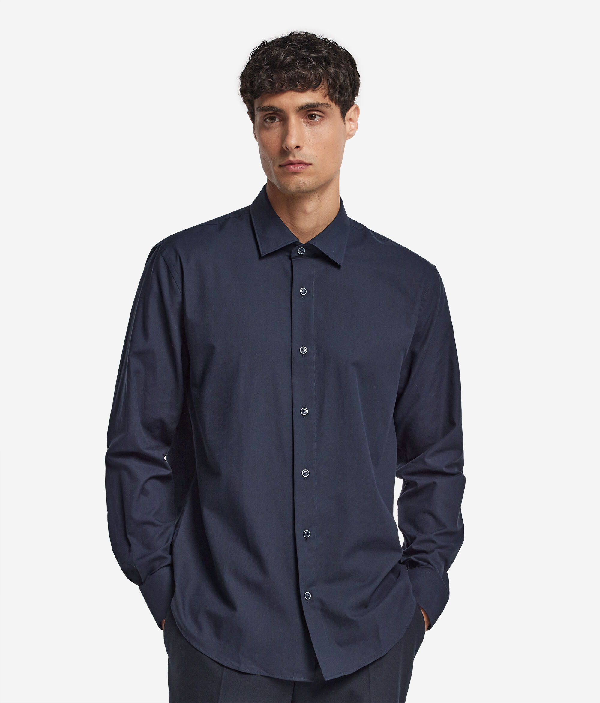 Рубашка из хлопка и кашемира