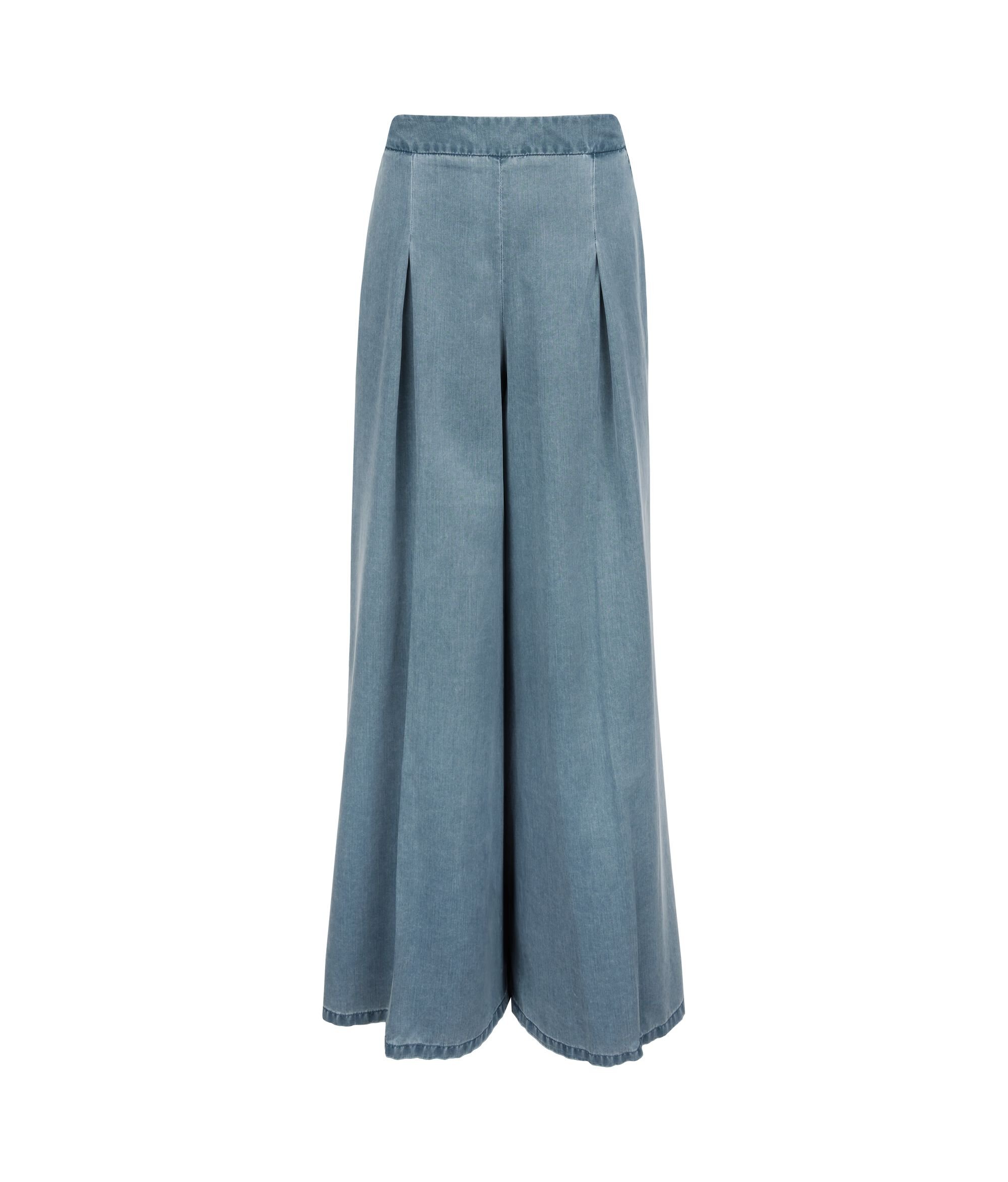 Délavé wide-leg trousers
