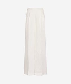 Брюки палаццо изо льна