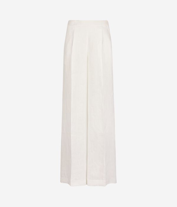 Брюки палаццо изо льна