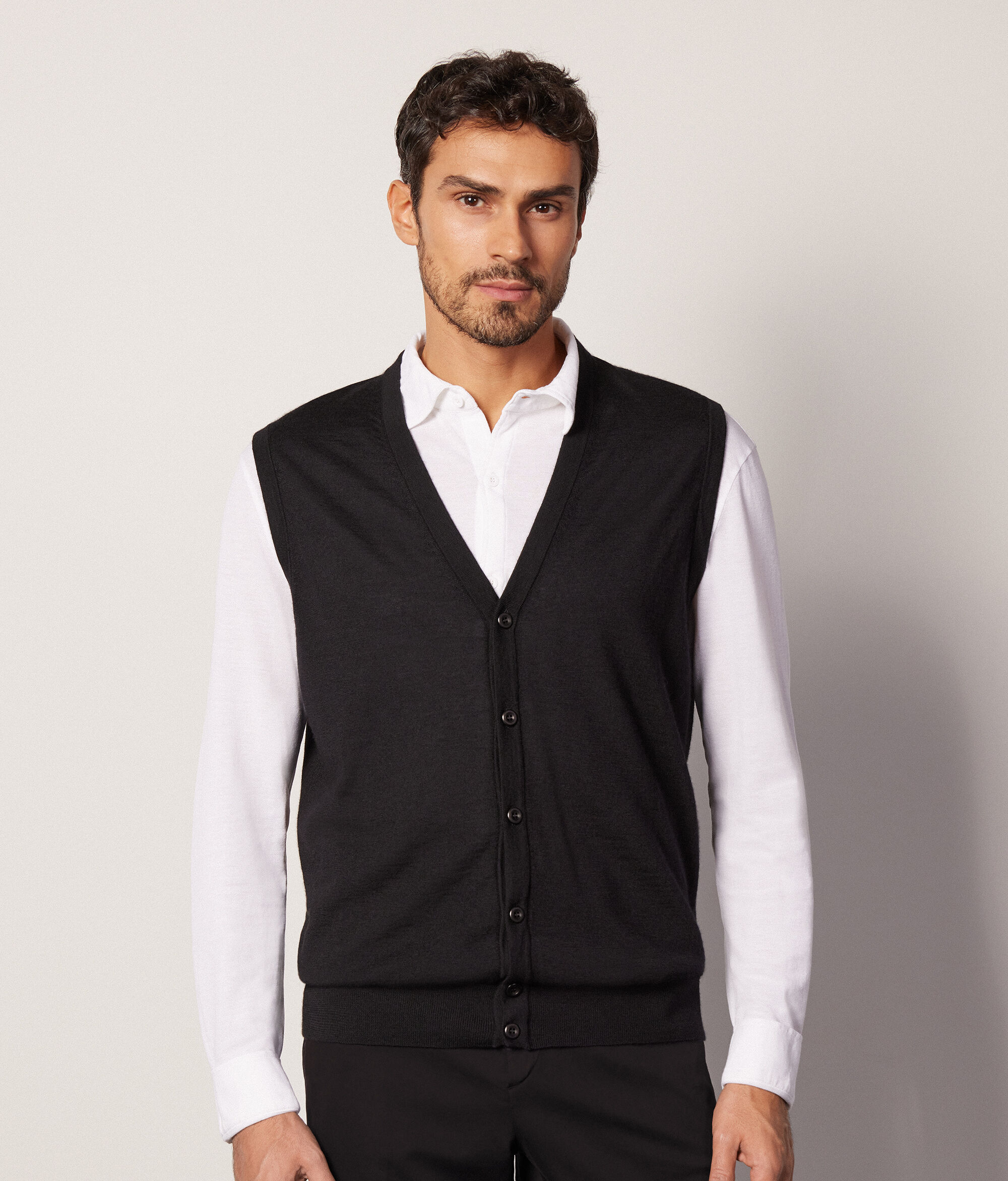 Colete em Ultrafine Cashmere