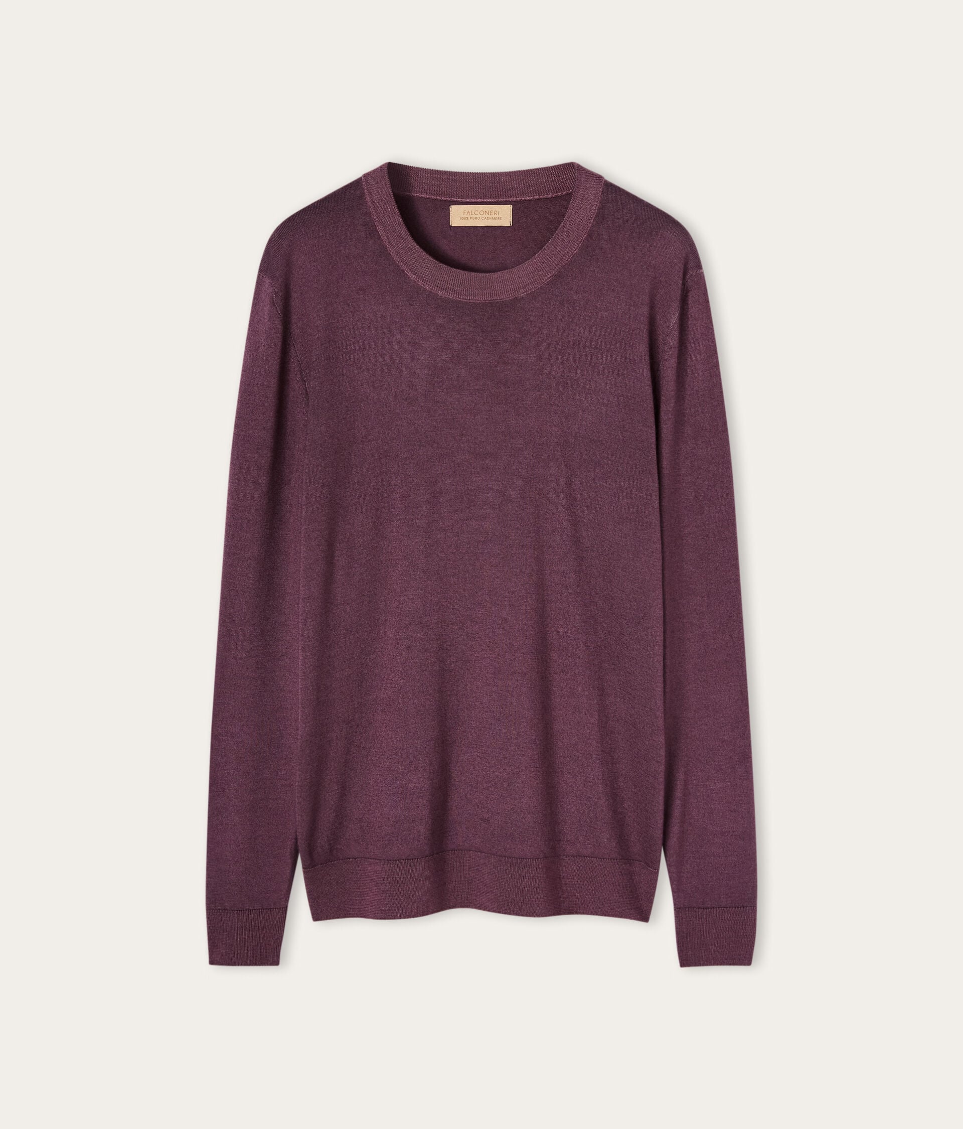 Jersey de cuello redondo en cashmere Ultrafine