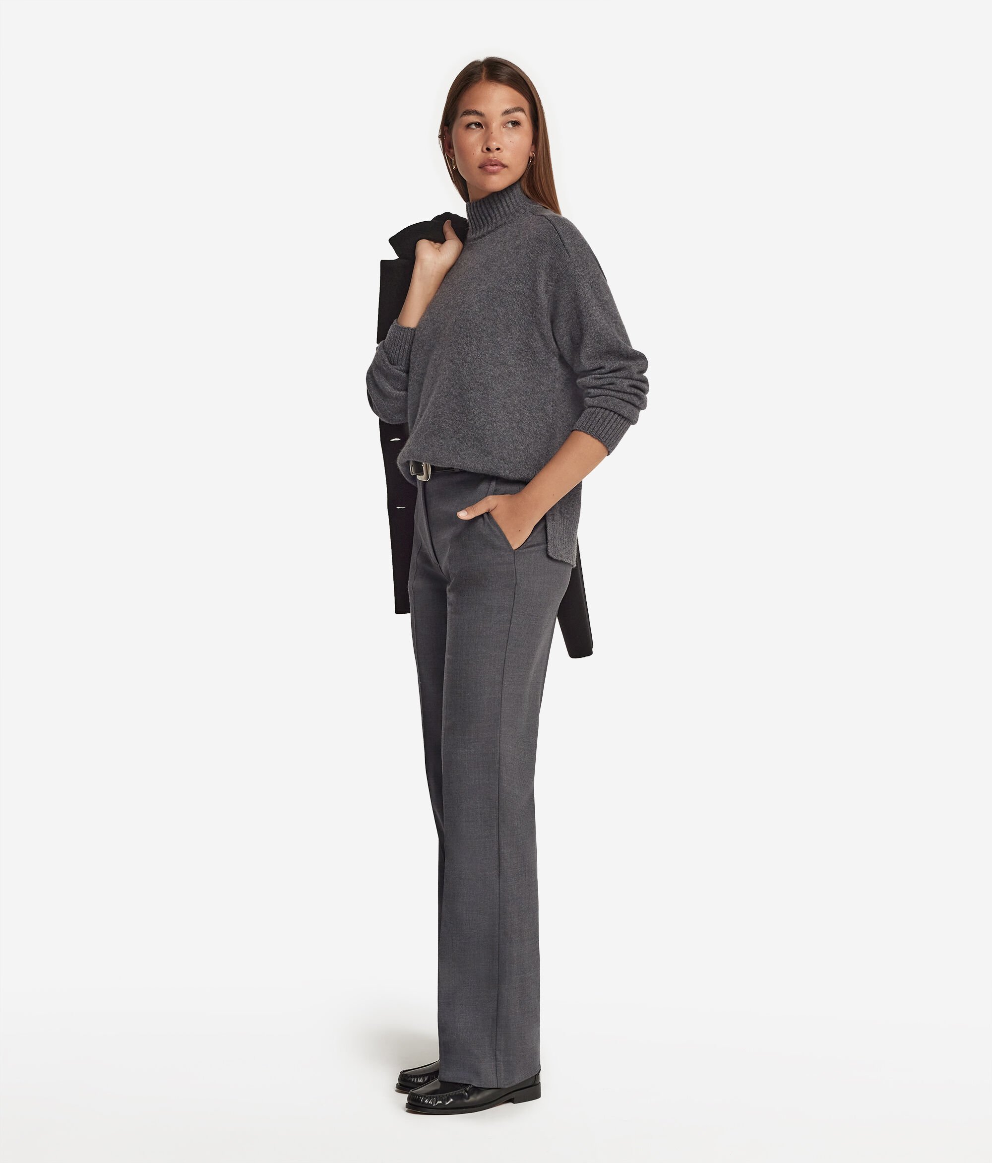 Ultrasoft Cashmere Turtleneck with Set-In Sleeves