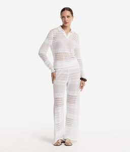 Polo crochet in cotone