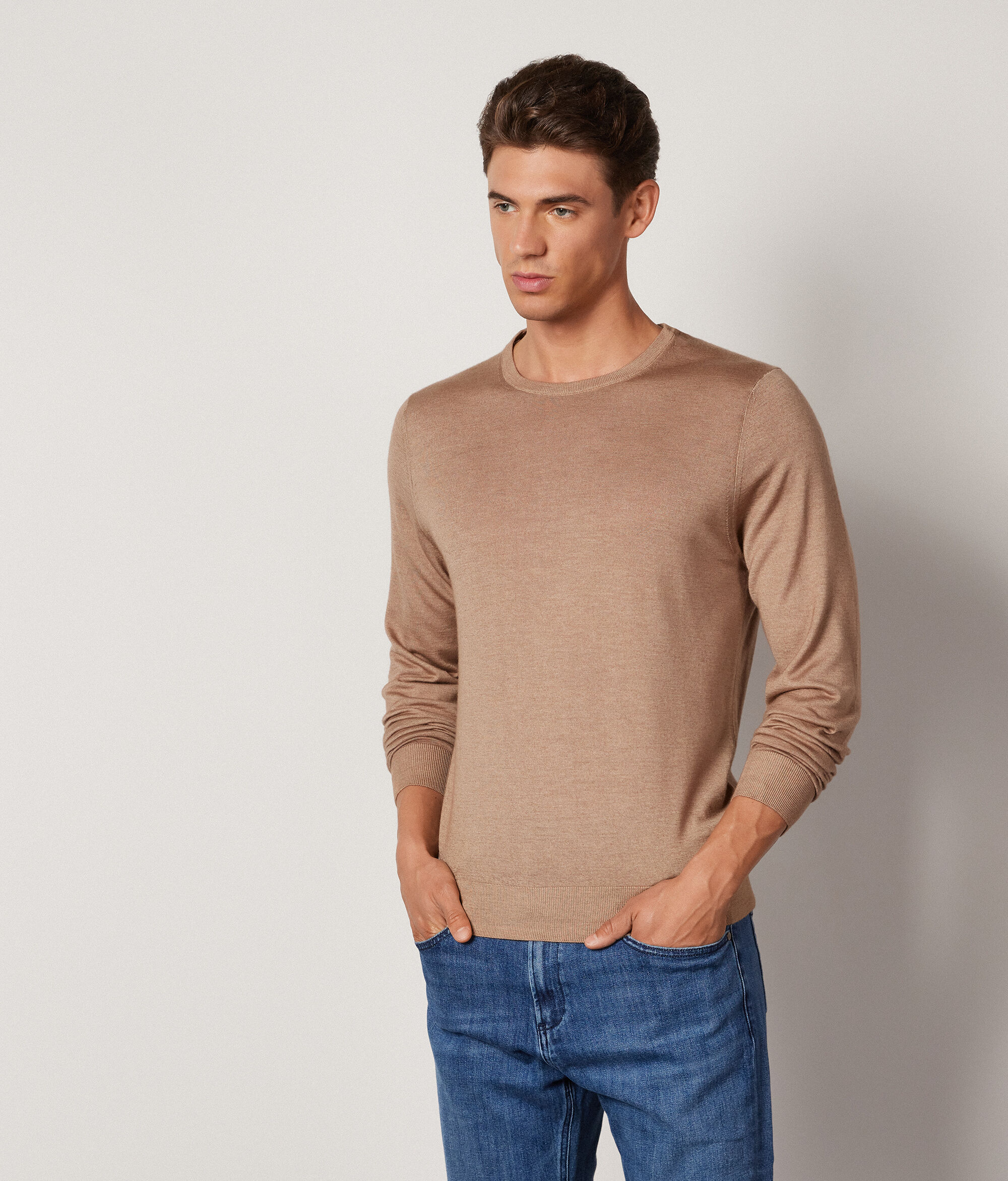 Round-Neck Ultrafine Cashmere Jumper
