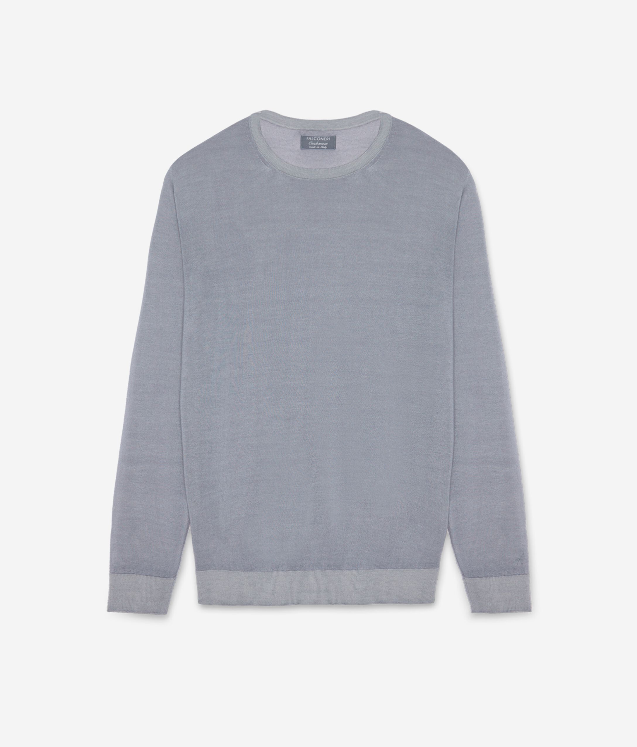 Ultrafine cashmere crew neck sweater