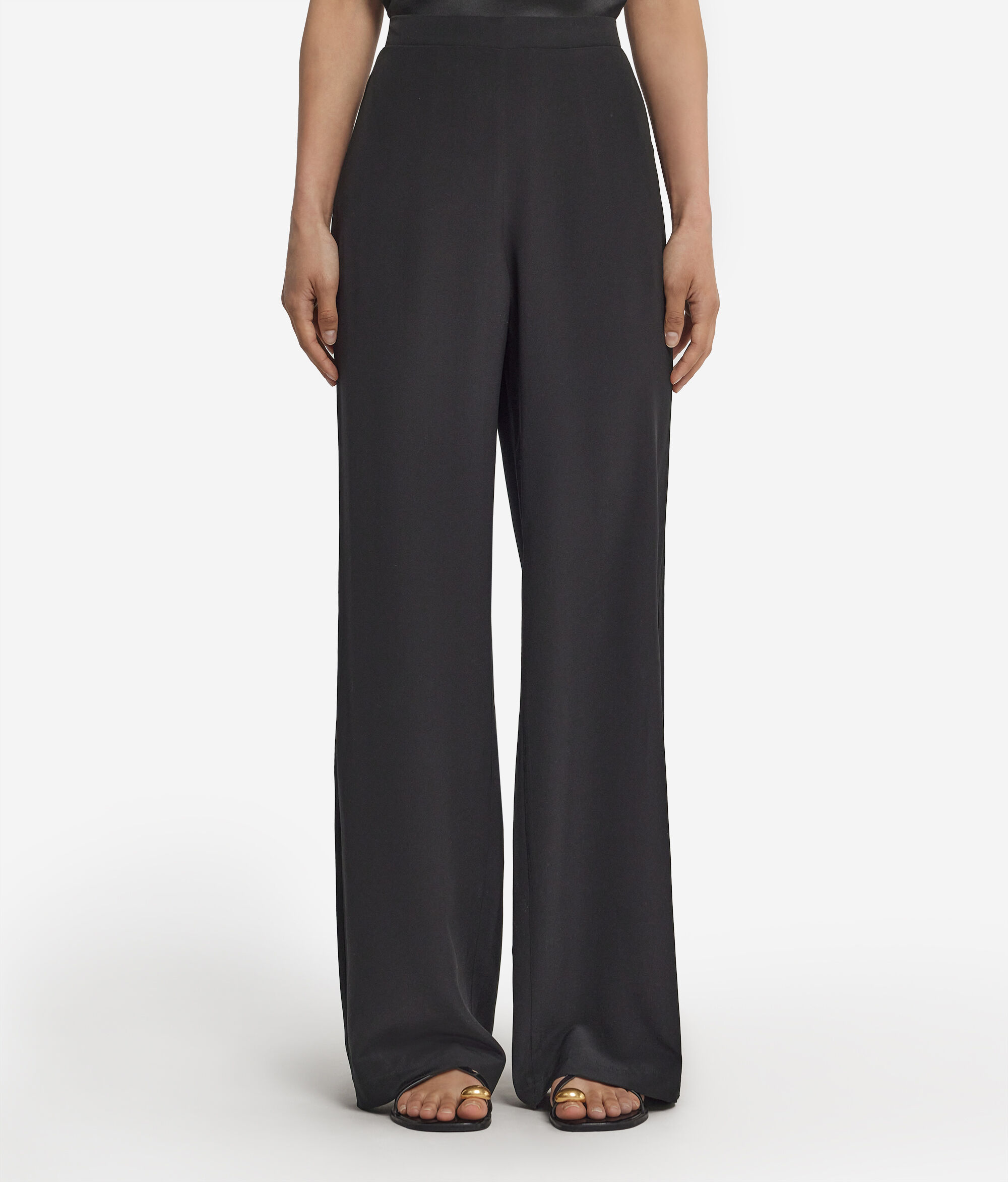 Wide Silk Trousers